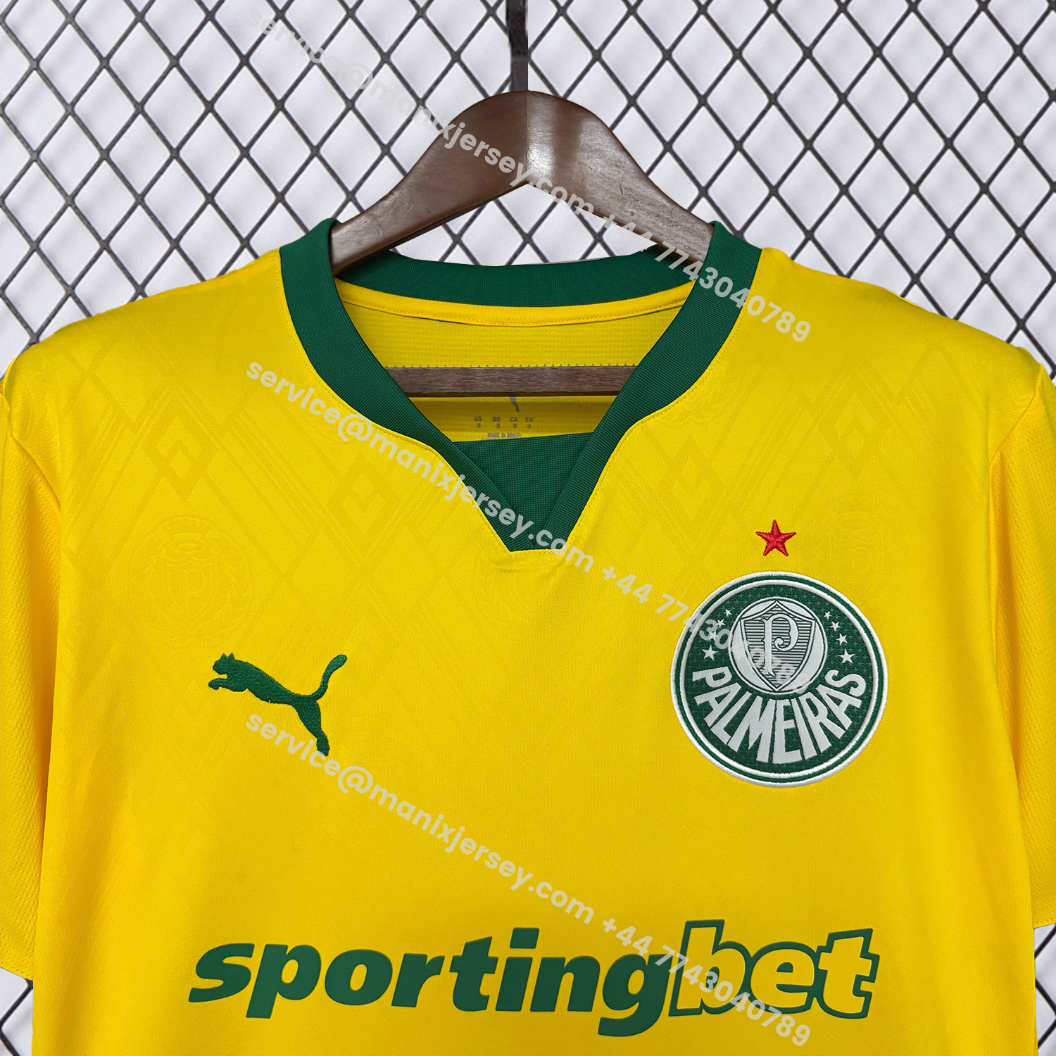 ManixJersey.com | Palmeiras 25-26 Third Yellow Jersey - Fans Version -Customize Name, Number and Patch | Worldwide Shipping