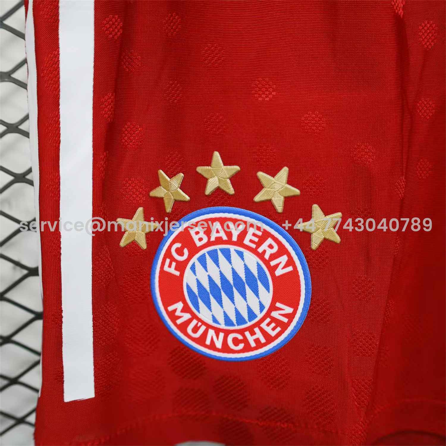ManixJersey.com | Bayern Munich 25-26 Home Red Shorts - Player Version -Customize Name, Number and Patch | Worldwide Shipping