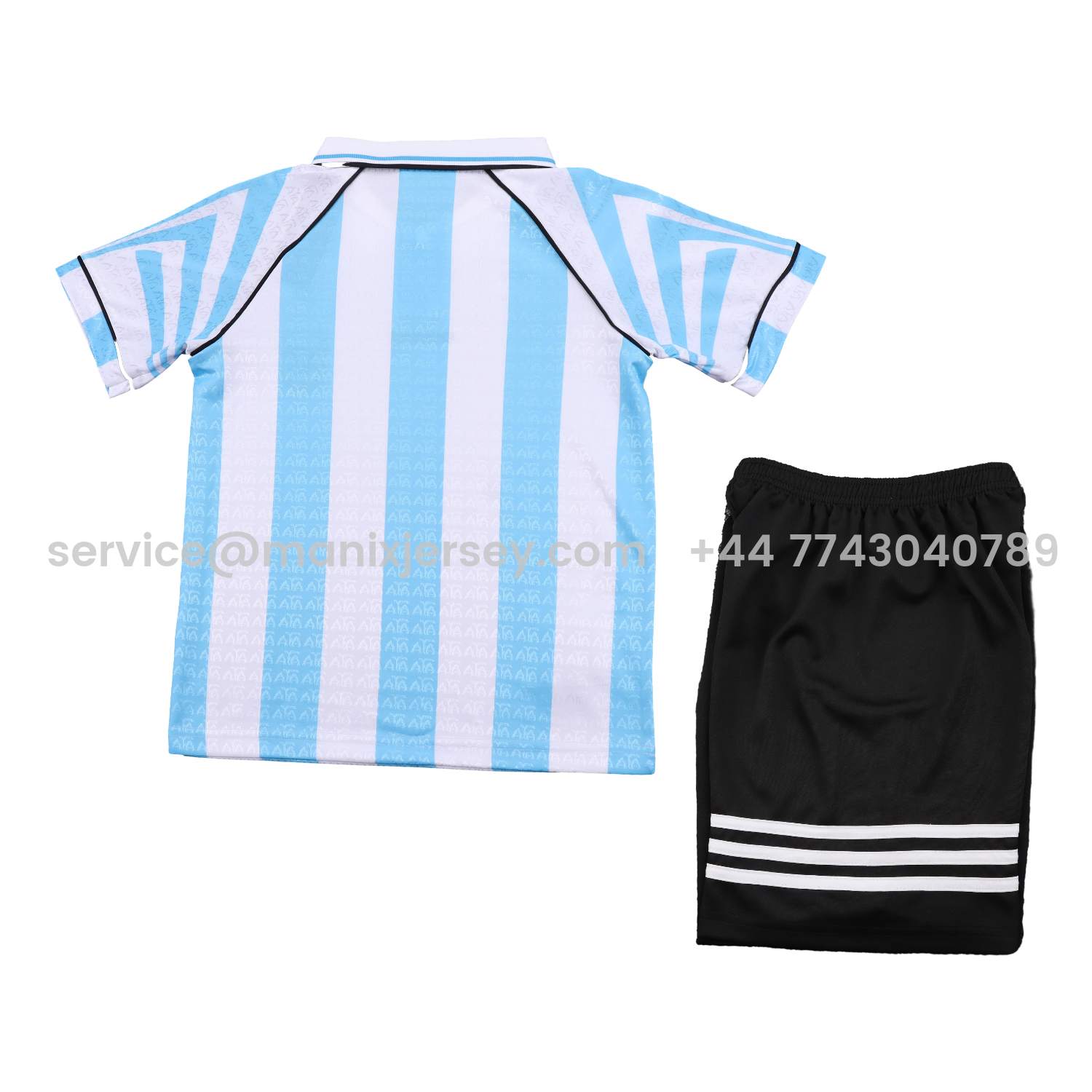 ManixJersey.com | Retro Argentina 1996-97 Home Kids Kit -Customize Name, Number and Patch | Worldwide Shipping