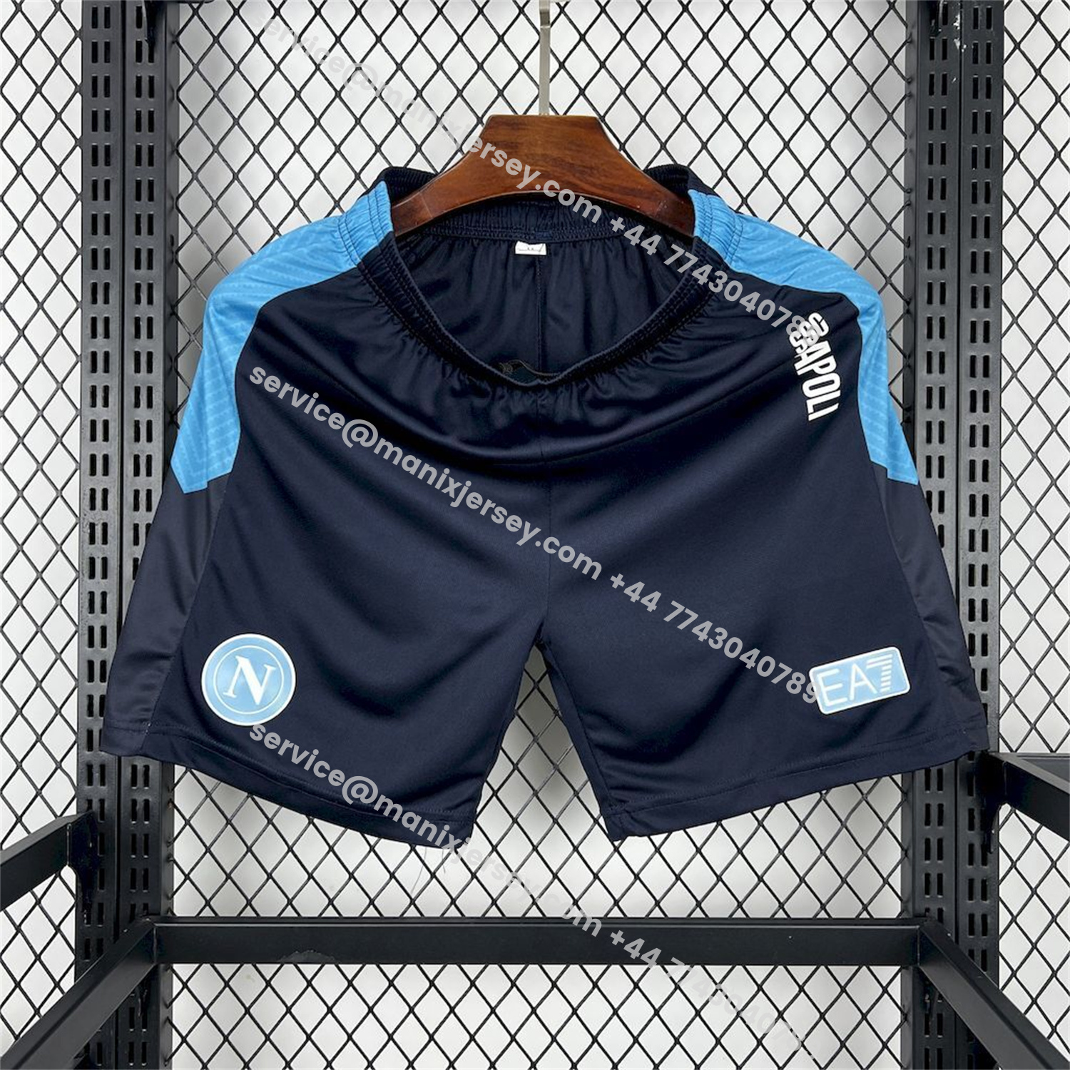 ManixJersey.com | Napoli 25-26 Dark Blue Shorts - Fans Version -Customize Name, Number and Patch | Worldwide Shipping