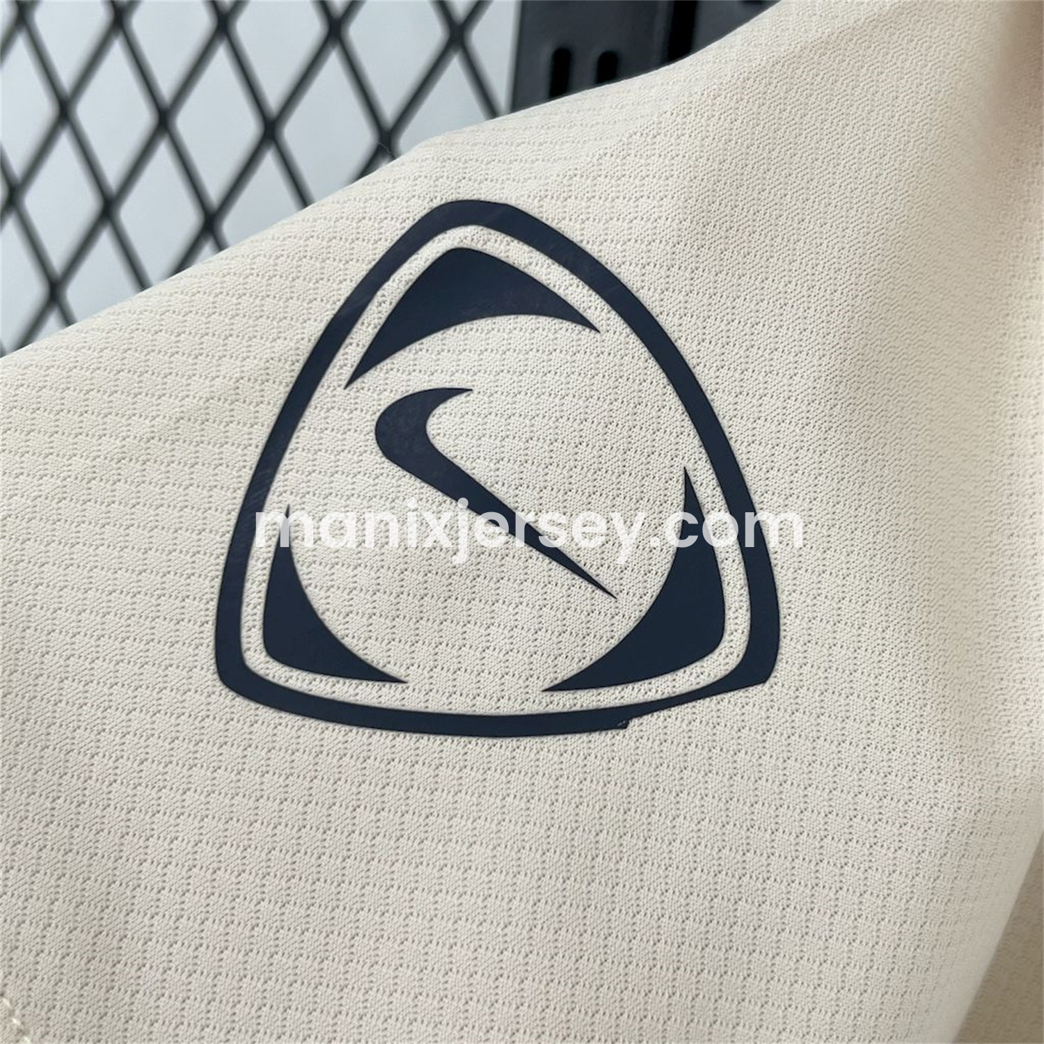 ManixJersey.com | Barcelona 24-25 Off-white Pre-match Training Jersey - Fans Version -Customize Name, Number and Patch | Worldwide Shipping