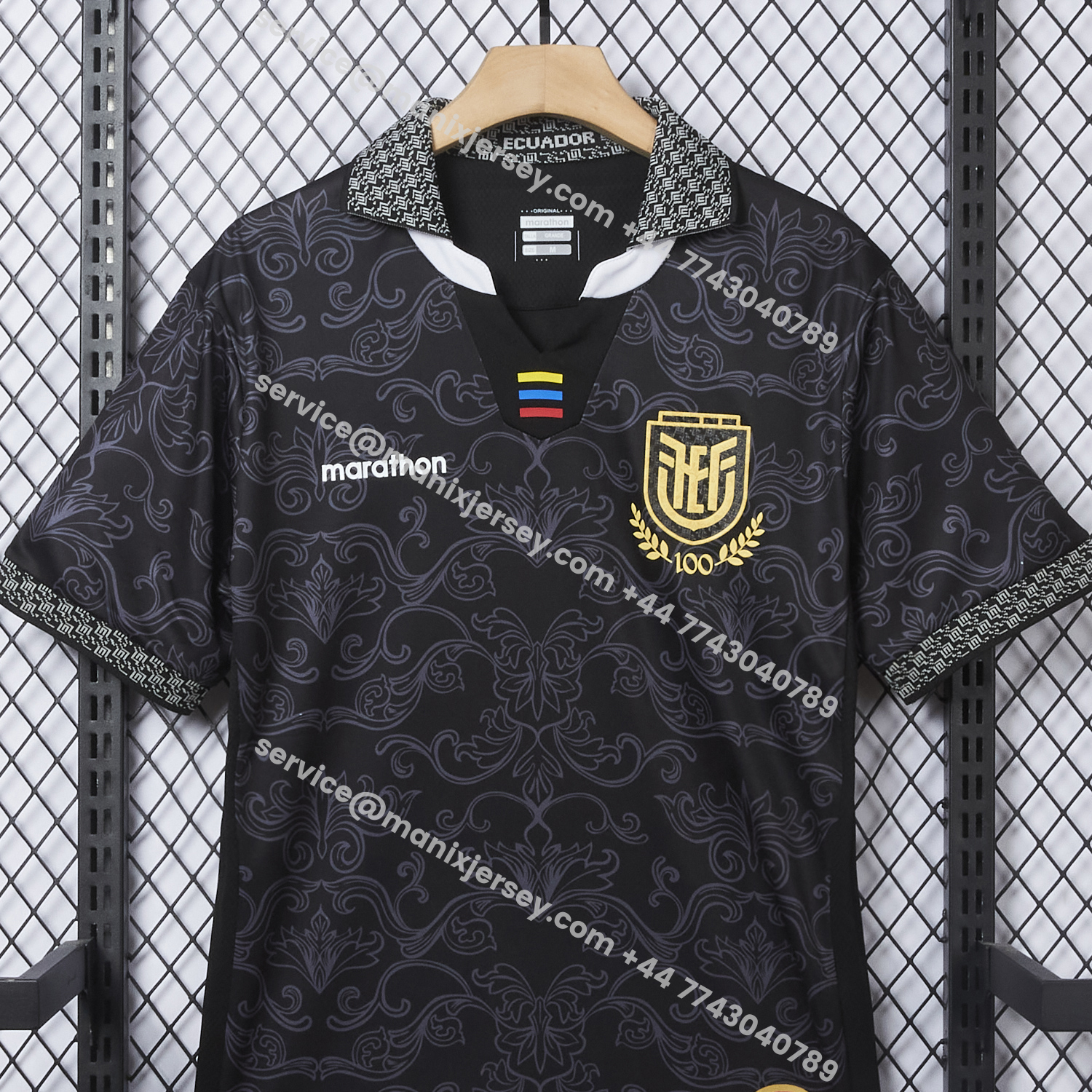 ManixJersey.com | Ecuador 2026 Flowers Black Special Jersey - Fans Version -Customize Name, Number and Patch | Worldwide Shipping