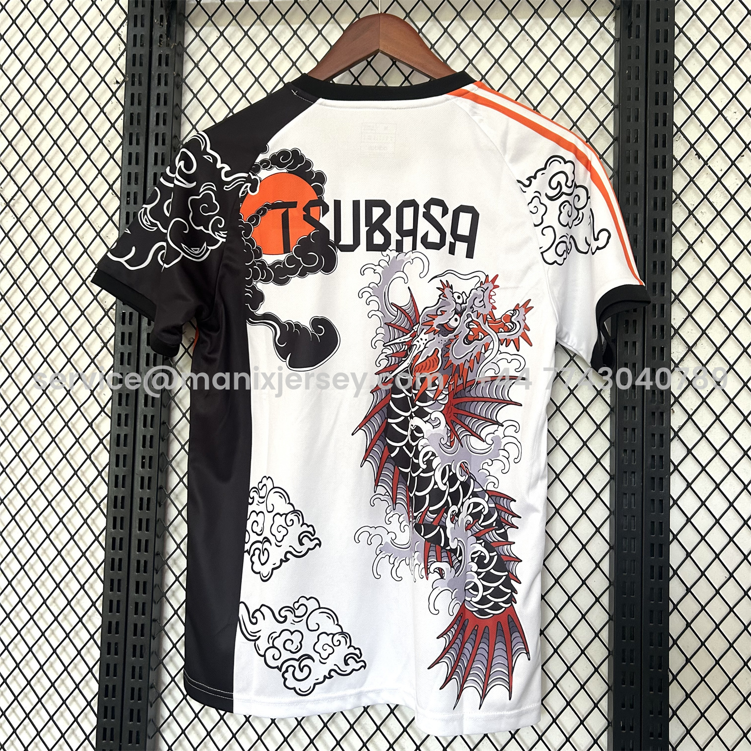 ManixJersey.com | Japan 25-26 Betta Fish And Samurai Sword White Special Jersey - Fans Version -Customize Name, Number and Patch | Worldwide Shipping