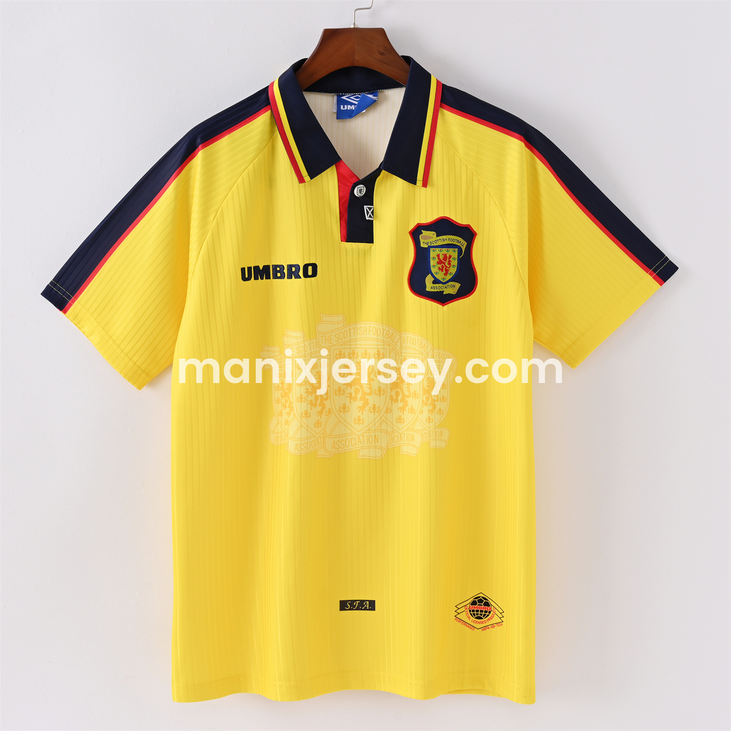 ManixJersey.com | Retro S-c-o.t l.a-n.d 1996-98 Away Jersey -Customize Name, Number and Patch | Worldwide Shipping