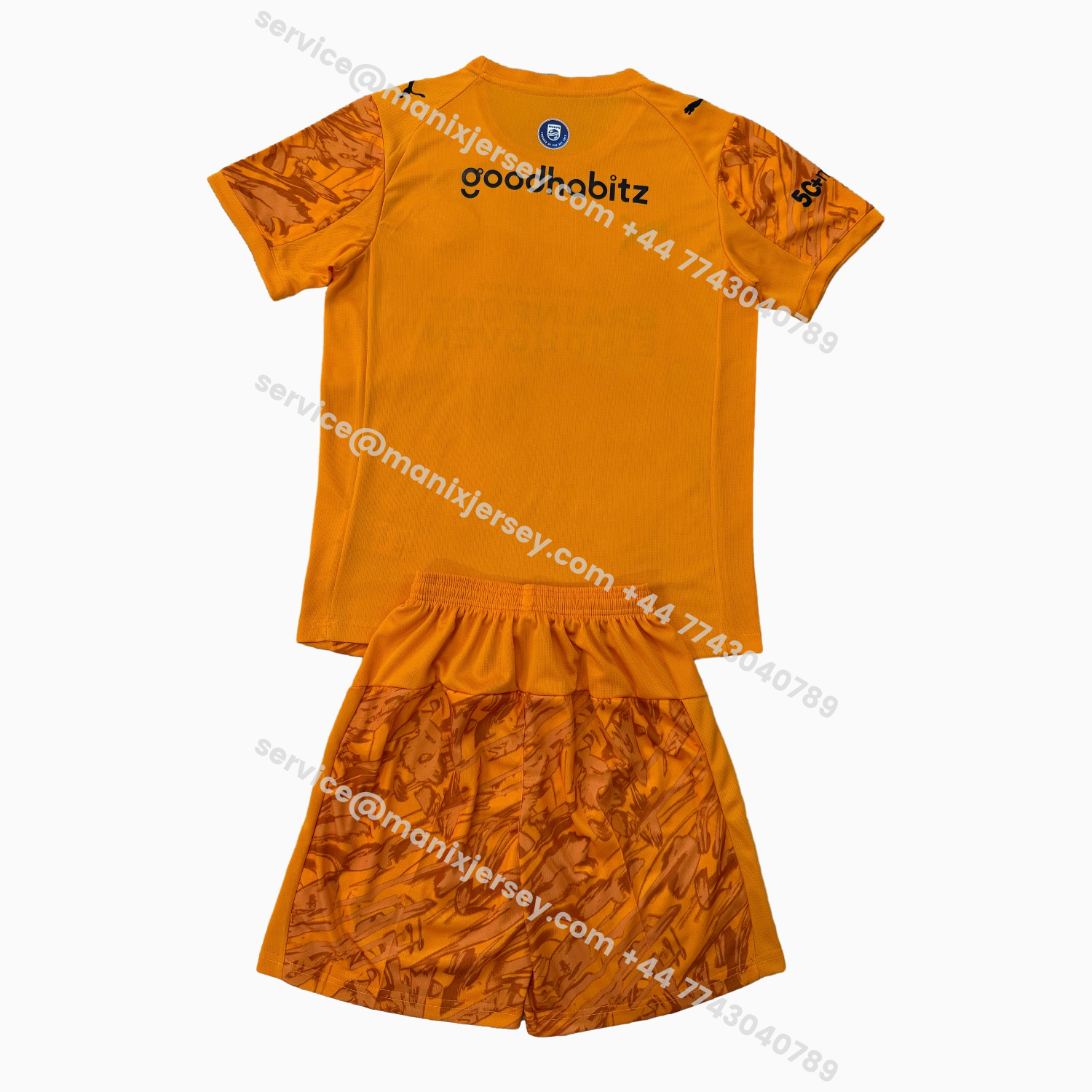 ManixJersey.com | PSV Eindhoven 25-26 Orange Goalkeeper Men's Adult Jersey Set - Fans Version -Customize Name, Number and Patch | Worldwide Shipping