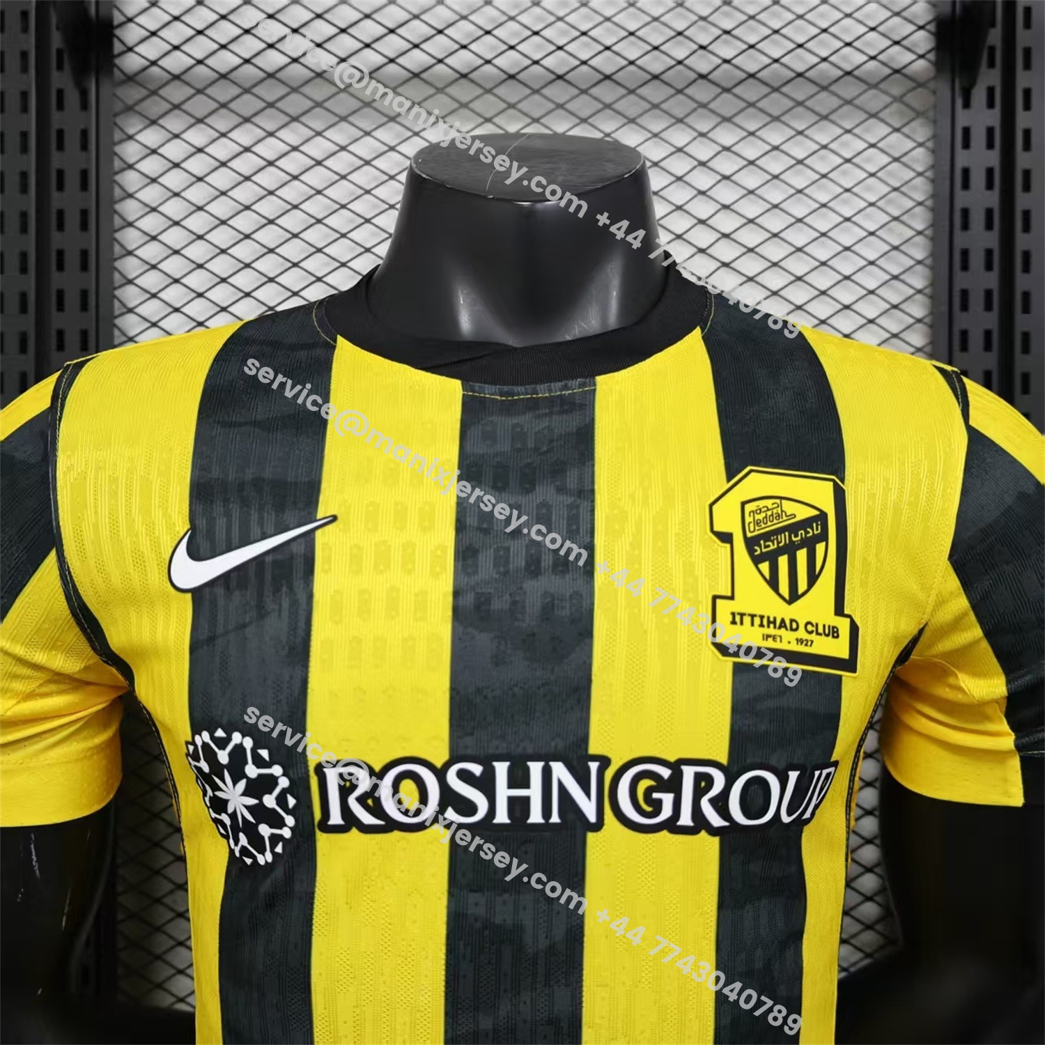 ManixJersey.com | Al Ittihad Jeddah United 25-26 Home Yellow New Sponsors Jersey - Player Version -Customize Name, Number and Patch | Worldwide Shipping