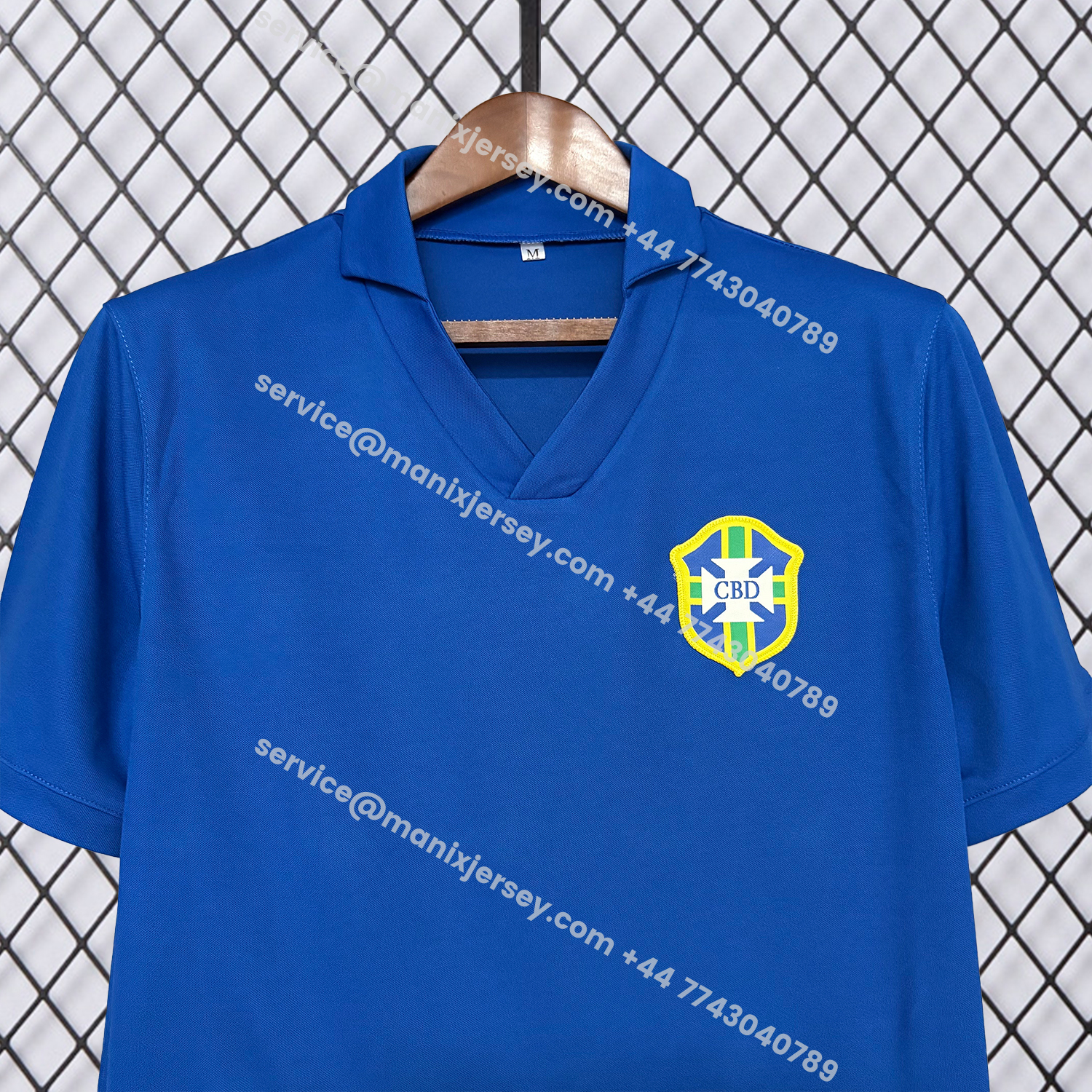 ManixJersey.com | Retro Brazil 1958 Away Jersey -Customize Name, Number and Patch | Worldwide Shipping