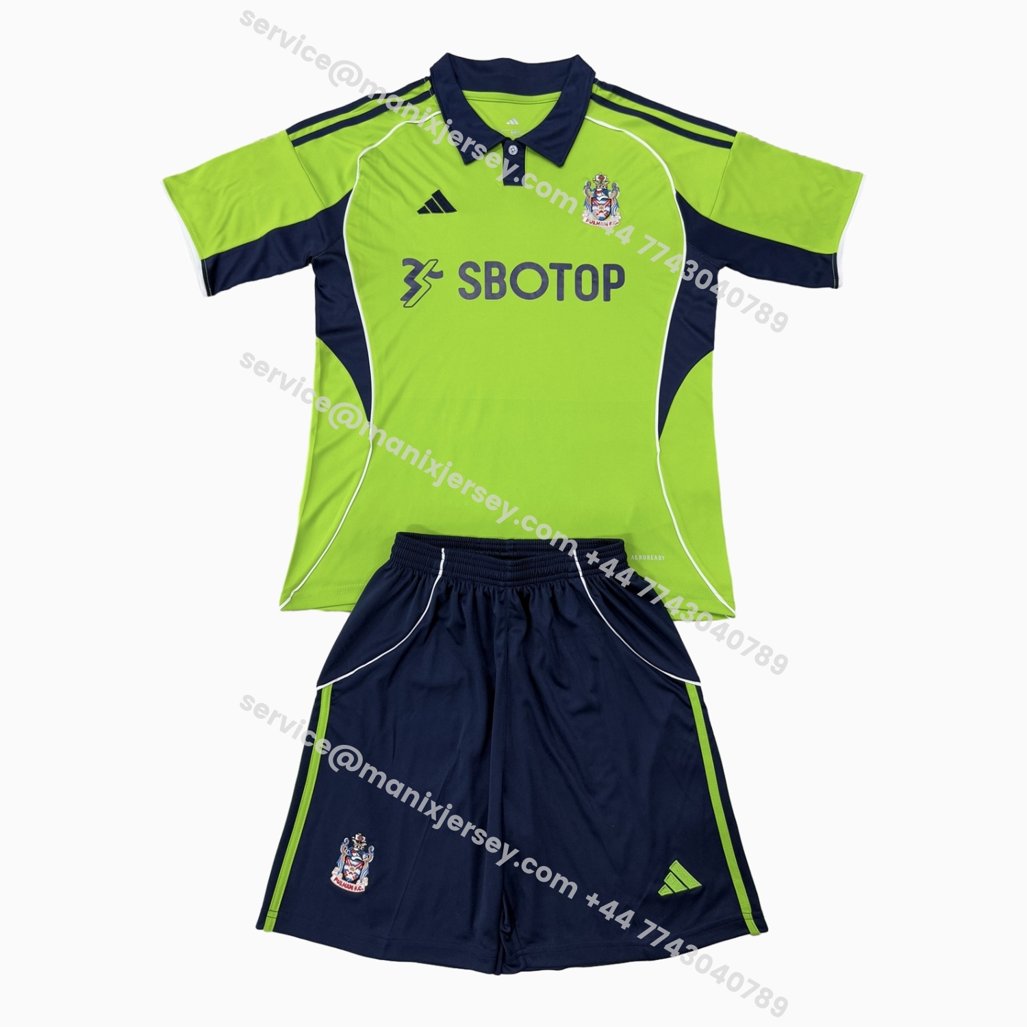 ManixJersey.com | Fulham 25-26 Away Men's Adult Jersey Set - Fans Version -Customize Name, Number and Patch | Worldwide Shipping