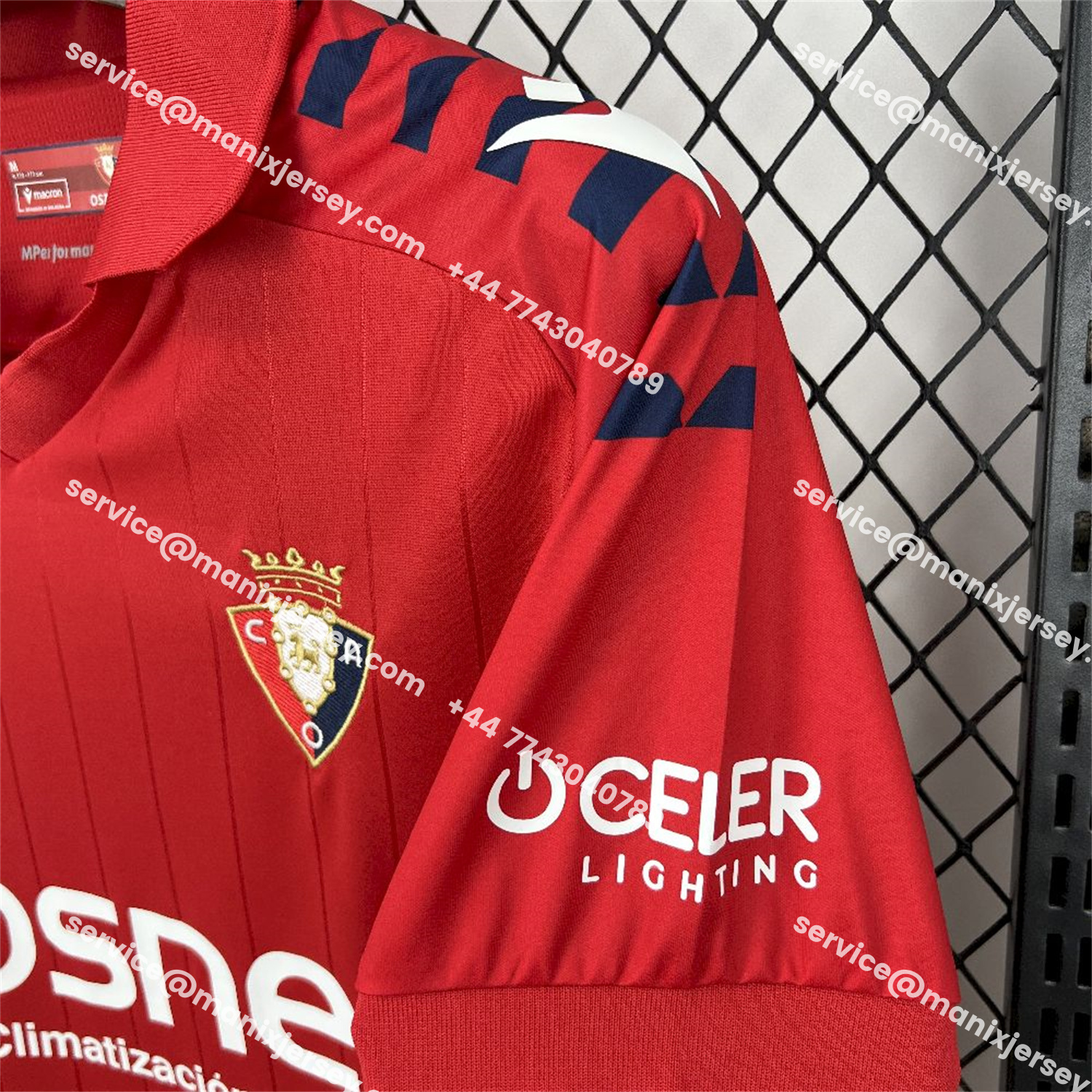 ManixJersey.com | Osasuna 25-26 Home Jersey - Fans Version -Customize Name, Number and Patch | Worldwide Shipping