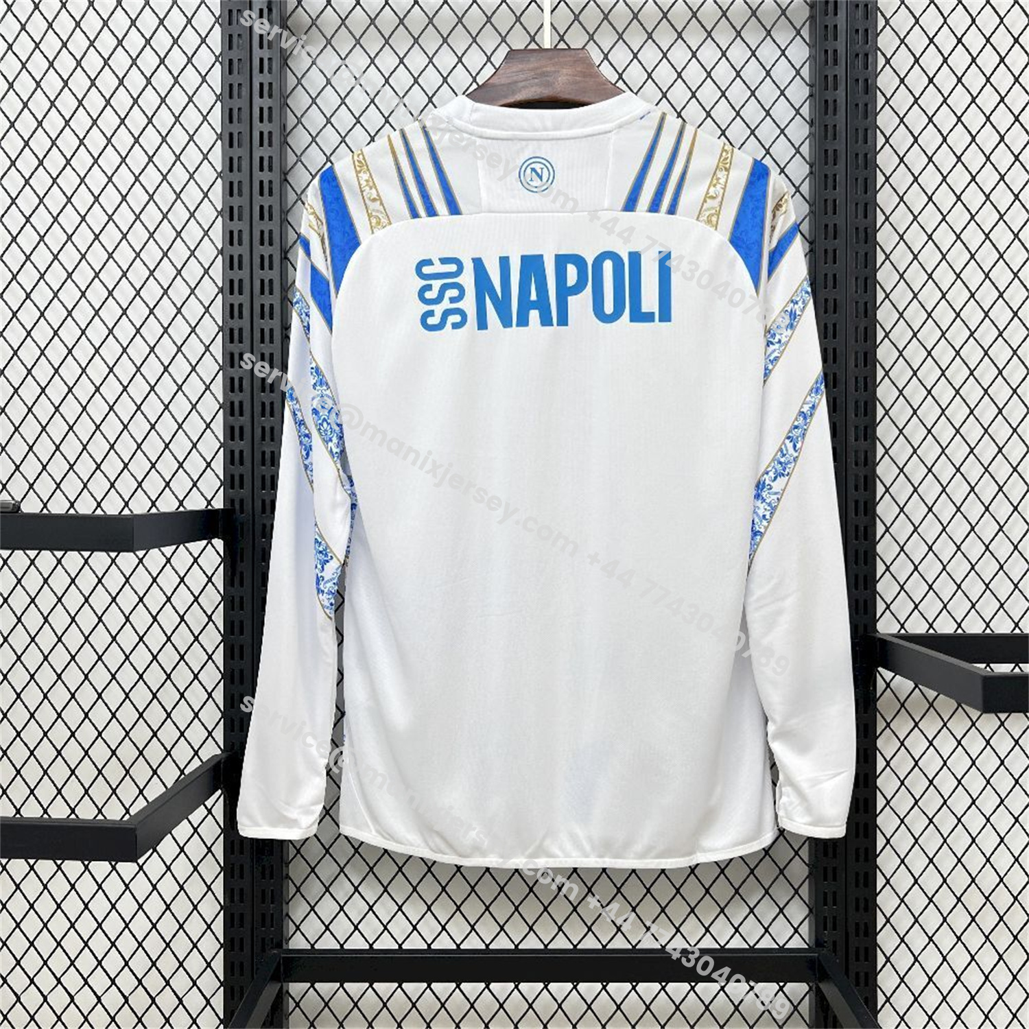 ManixJersey.com | Napoli 25-26 CocaCola White Special Jersey - Fans Version -Customize Name, Number and Patch | Worldwide Shipping