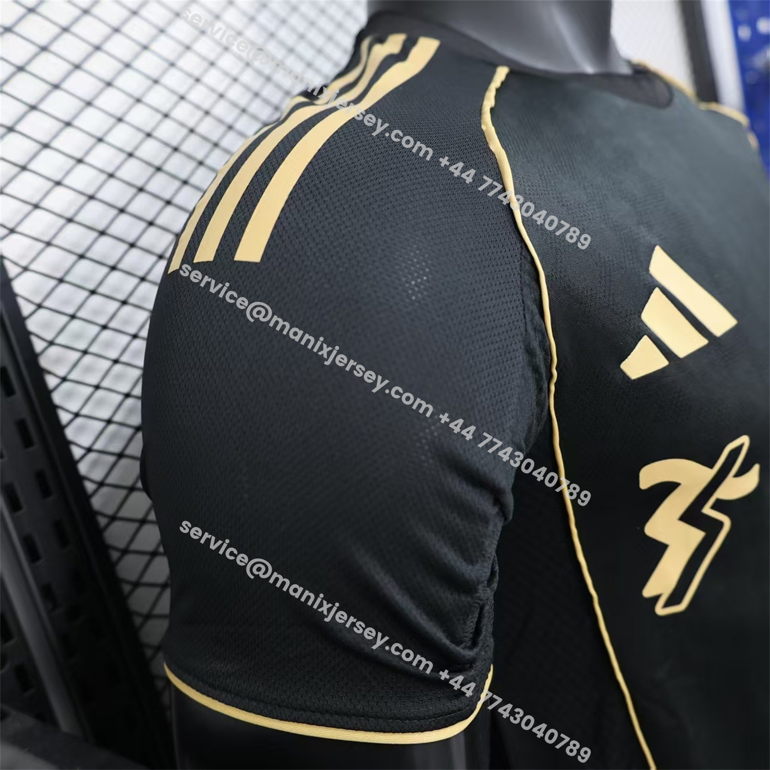 ManixJersey.com | Fulham 25-26 Third Black Jersey - Player Version -Customize Name, Number and Patch | Worldwide Shipping