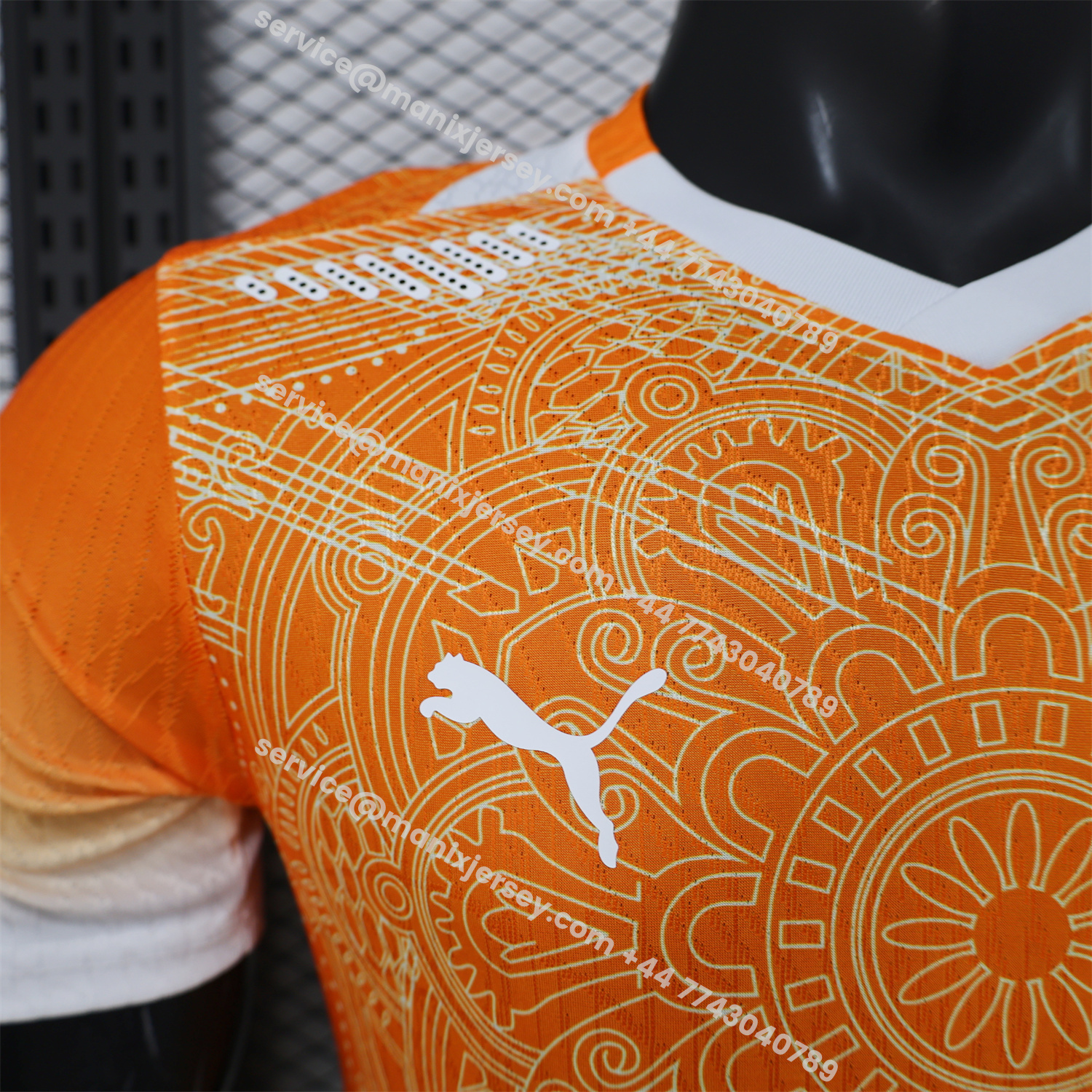 ManixJersey.com | Ivory Coast 2026 Orange And White Special Jersey - Player Version -Customize Name, Number and Patch | Worldwide Shipping