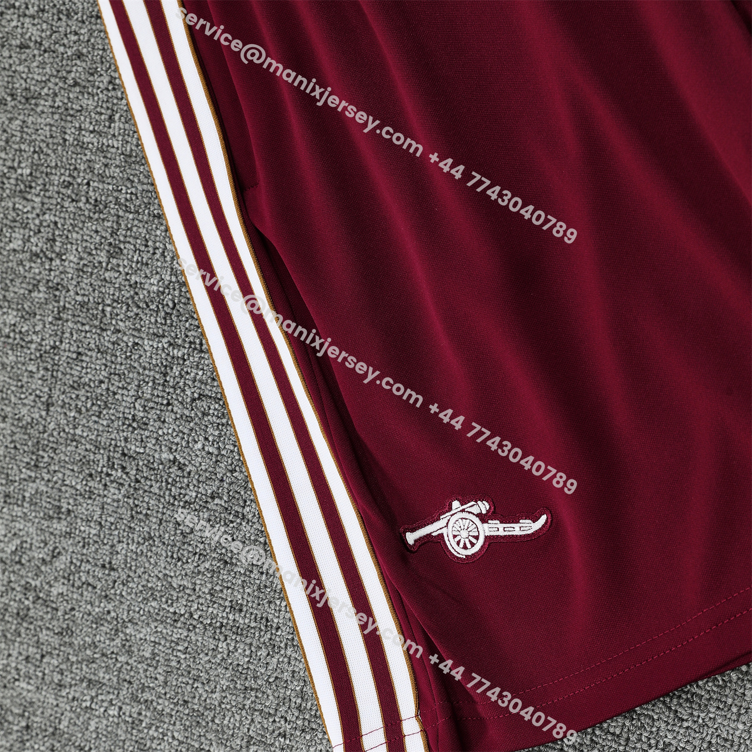 ManixJersey.com | Arsenal 25-26 Short-Sleeve Training Set- Red Top & Red Shorts -Customize Name, Number and Patch | Worldwide Shipping