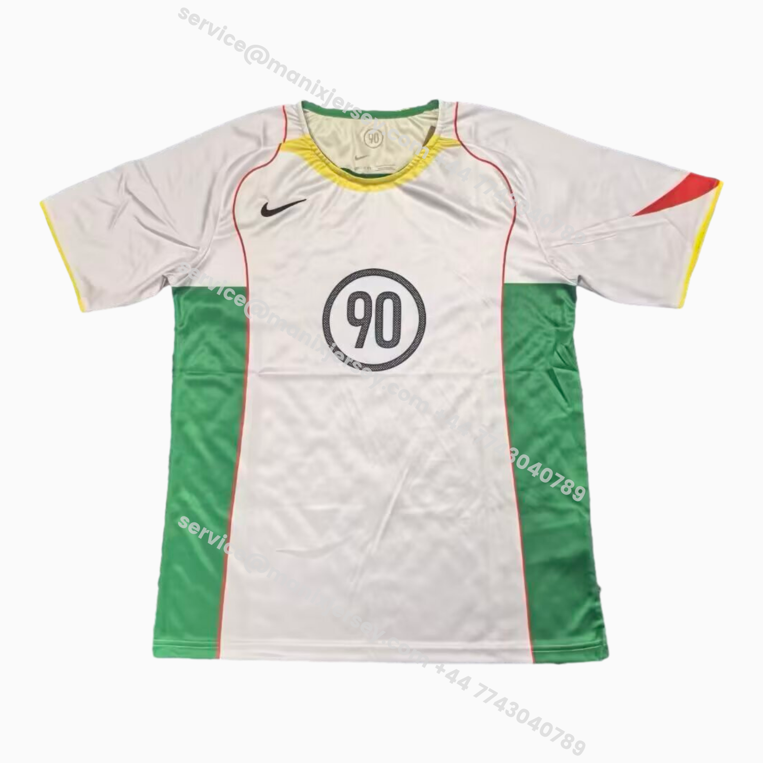 ManixJersey.com | Nike 2026 T90 White And Green Special Jersey -Customize Name, Number and Patch | Worldwide Shipping