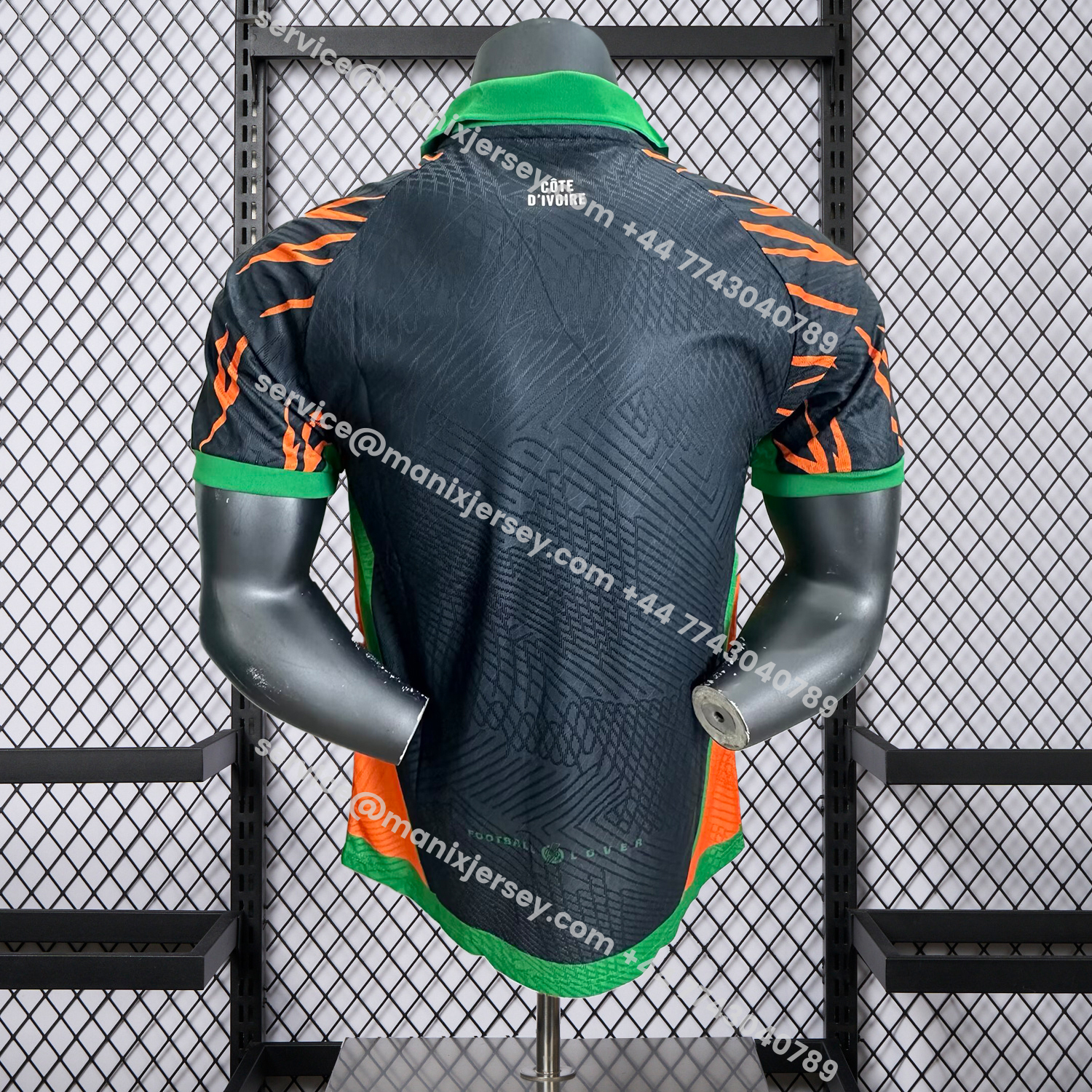 ManixJersey.com | Ivory Coast 25-26 Elephant And Kid Black Jersey - Player Version -Customize Name, Number and Patch | Worldwide Shipping