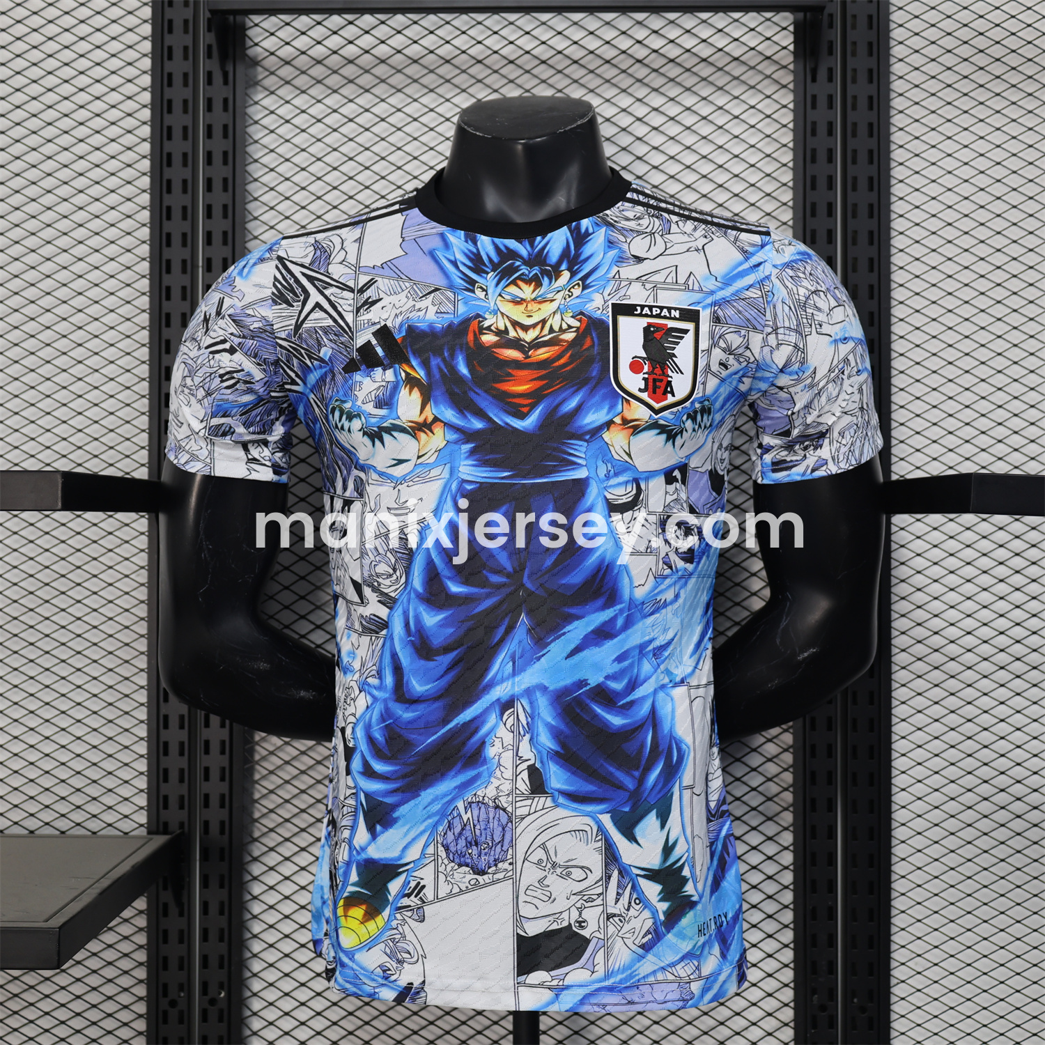 ManixJersey.com | Japan 25-26 Blue Super Saiyan God Special Edition Jersey - Player Version -Customize Name, Number and Patch | Worldwide Shipping