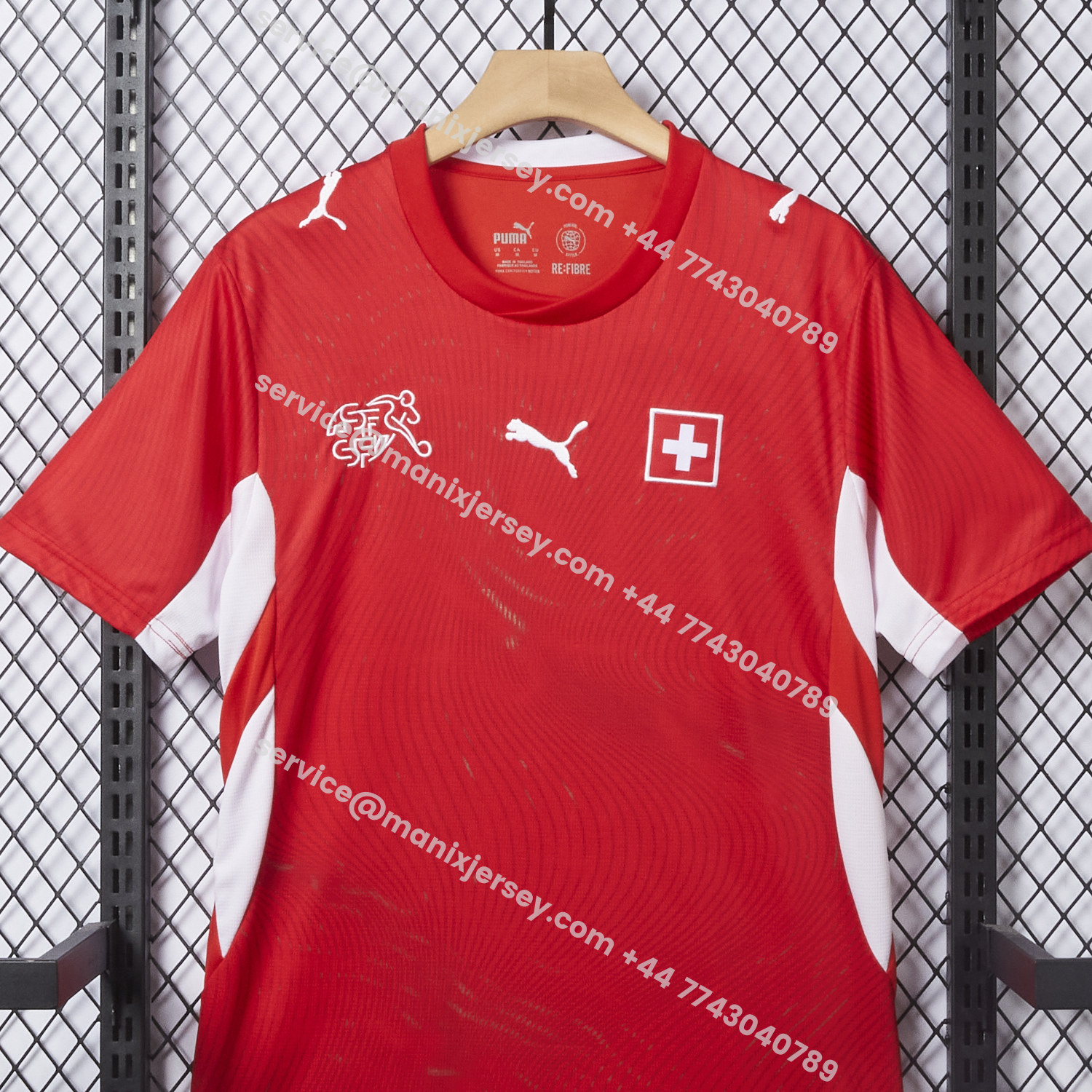 ManixJersey.com | Switzerland 25-26 Home (Informal-release Version) Red Jersey - Fans Version -Customize Name, Number and Patch | Worldwide Shipping