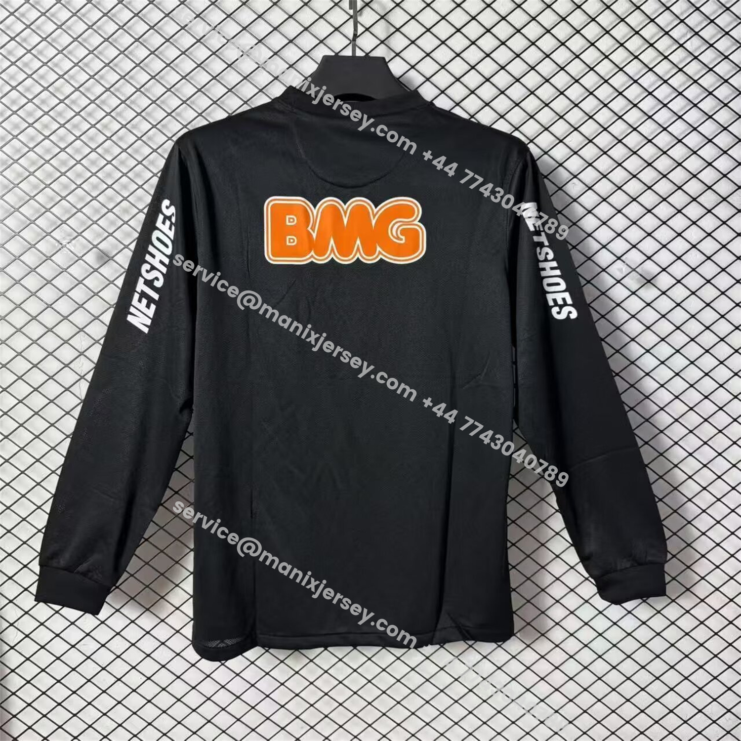 ManixJersey.com | Retro Santos 2011-12 Black Long Sleeves Jersey -Customize Name, Number and Patch | Worldwide Shipping