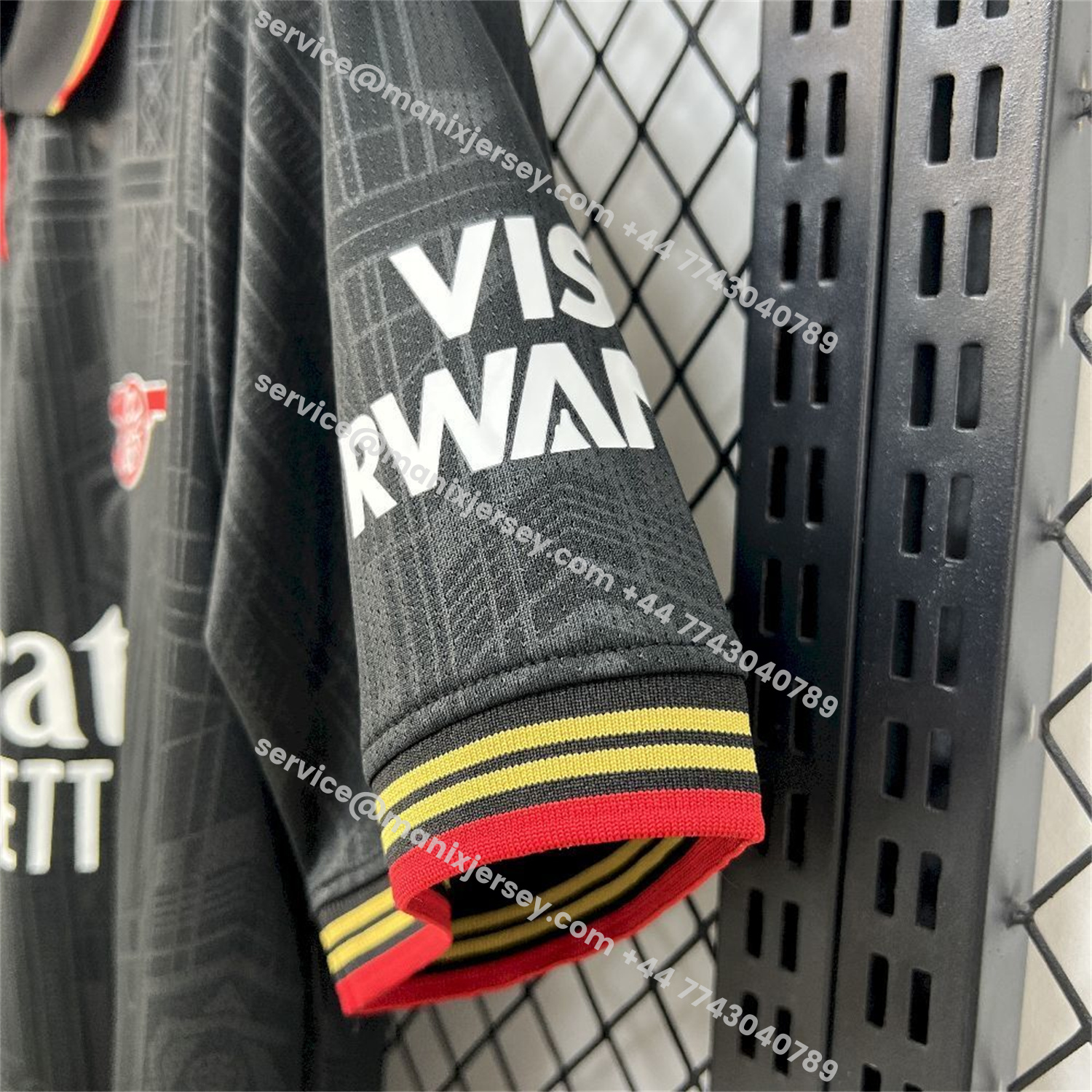 ManixJersey.com | Arsenal 25-26 Black POLO Throwback Trefoil Jersey - Fans Version -Customize Name, Number and Patch | Worldwide Shipping