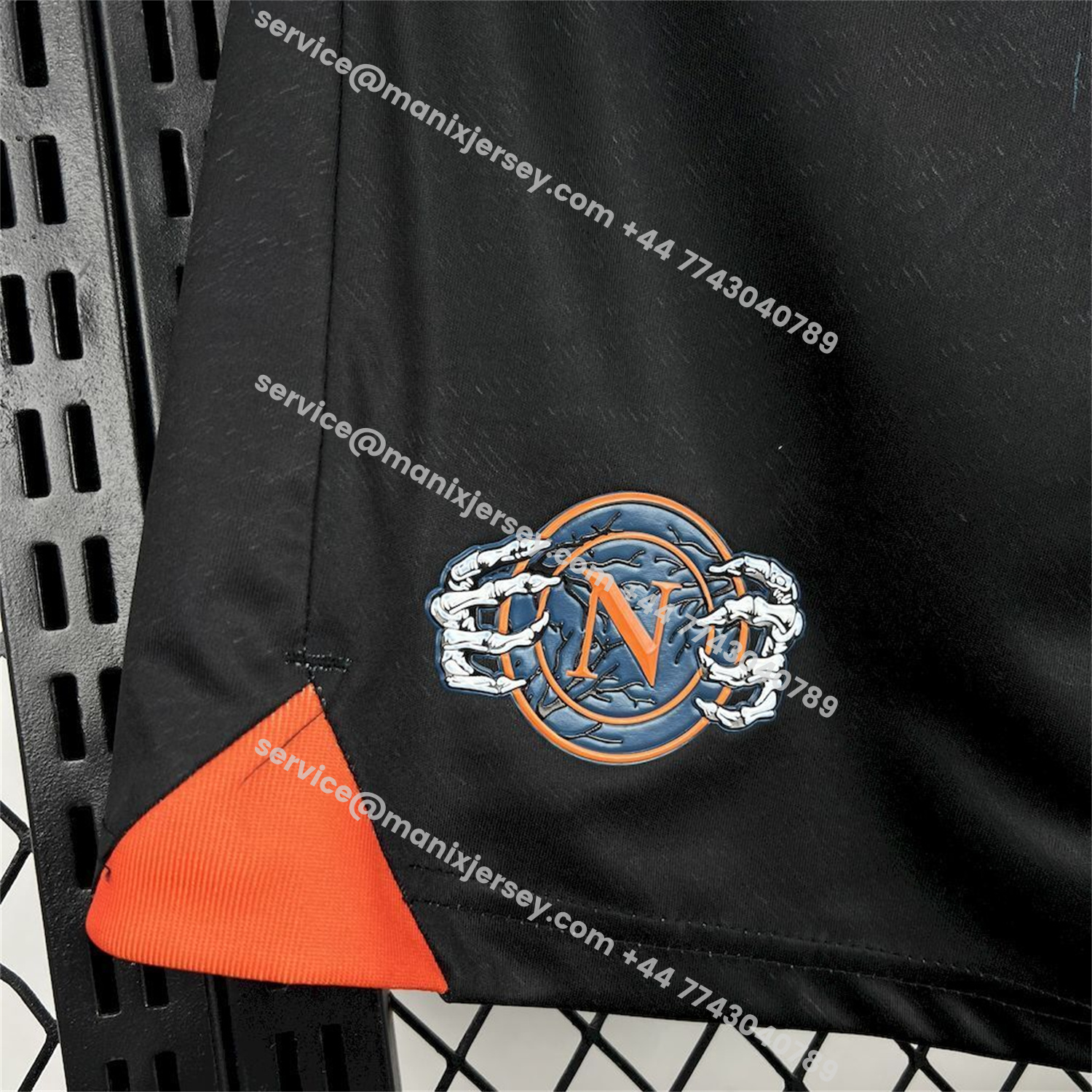 ManixJersey.com | Napoli 25-26 Halloween Black Shorts - Fans Version -Customize Name, Number and Patch | Worldwide Shipping