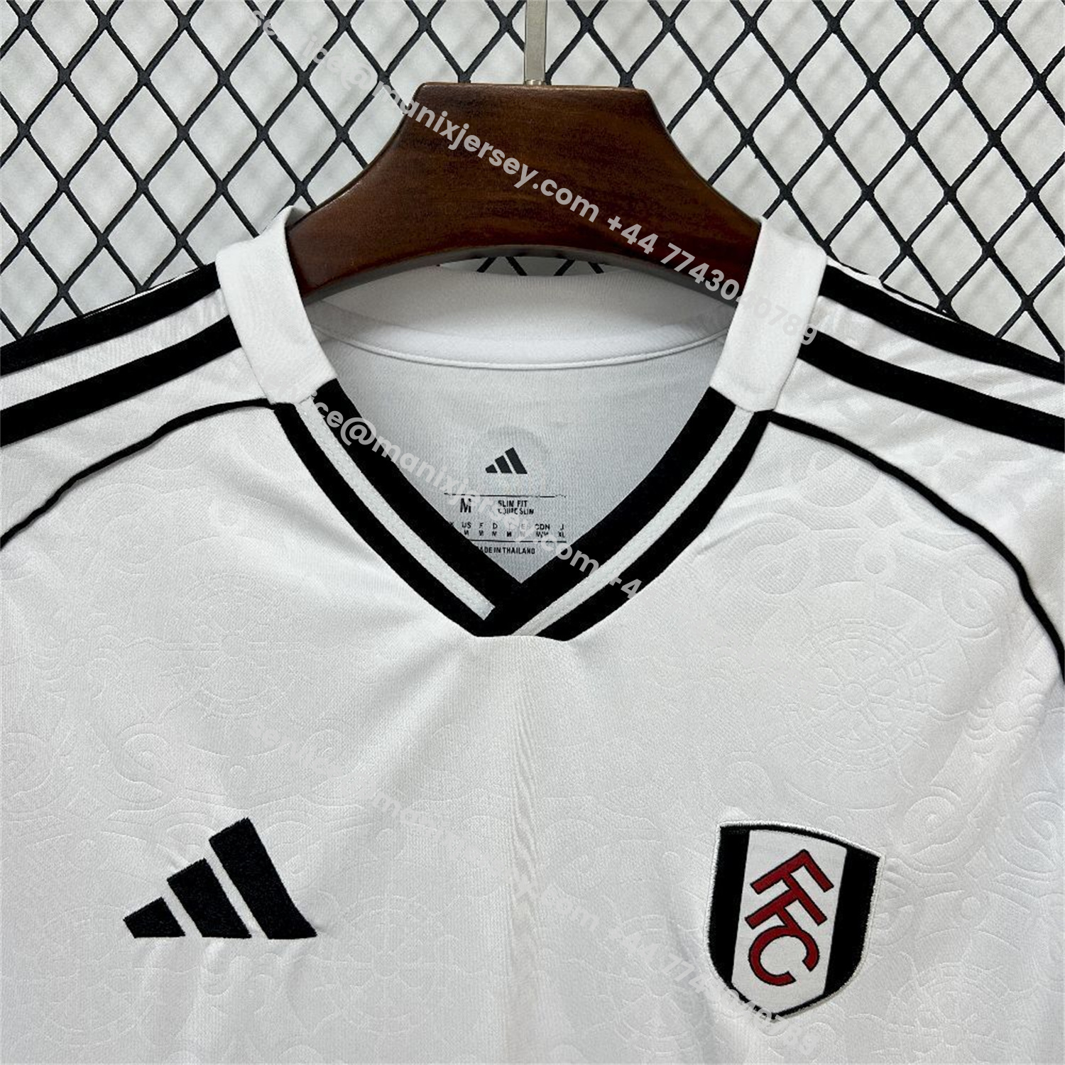 ManixJersey.com | Fulham 25-26 Home White Jersey - Fans Version -Customize Name, Number and Patch | Worldwide Shipping