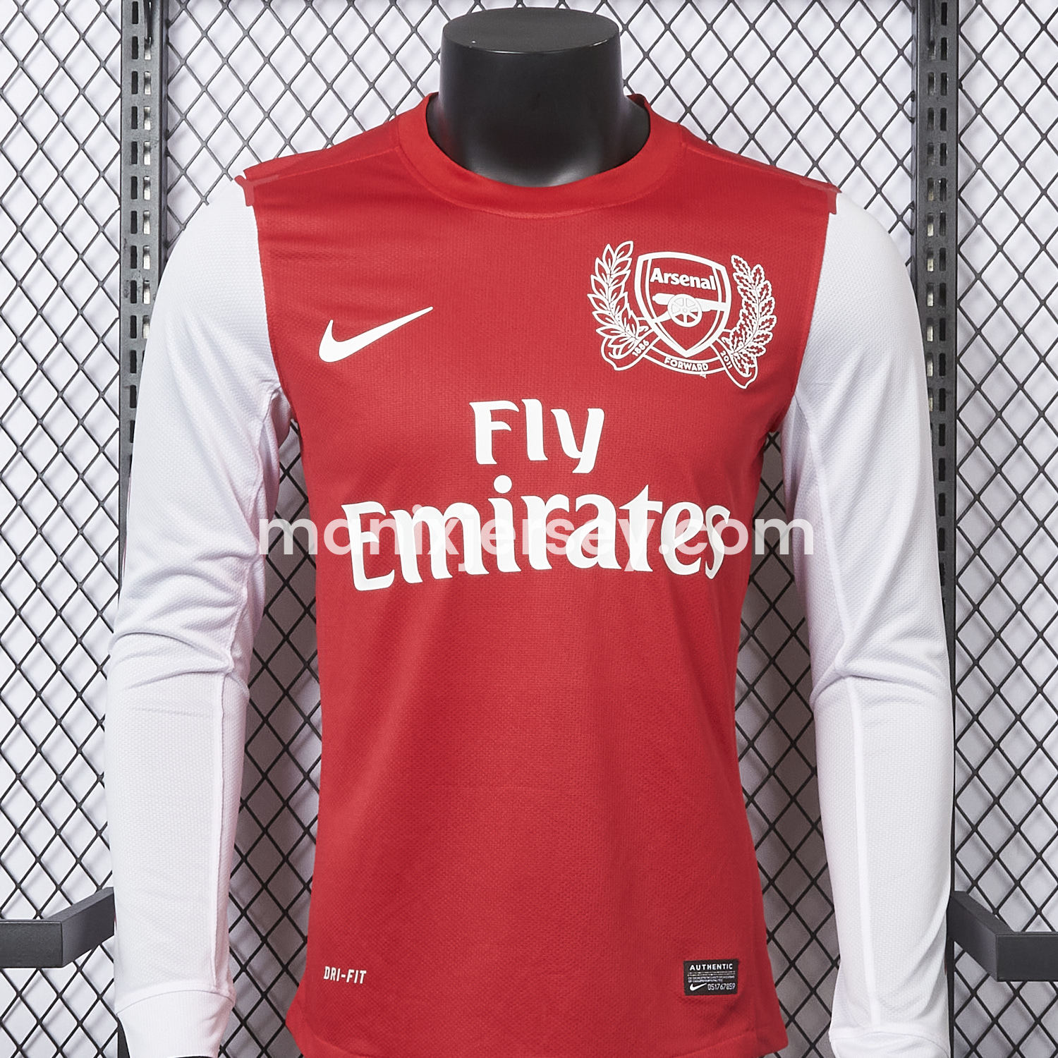 ManixJersey.com | Retro Arsenal 2011-12 Home Long Sleeve Jersey - Player Version -Customize Name, Number and Patch | Worldwide Shipping