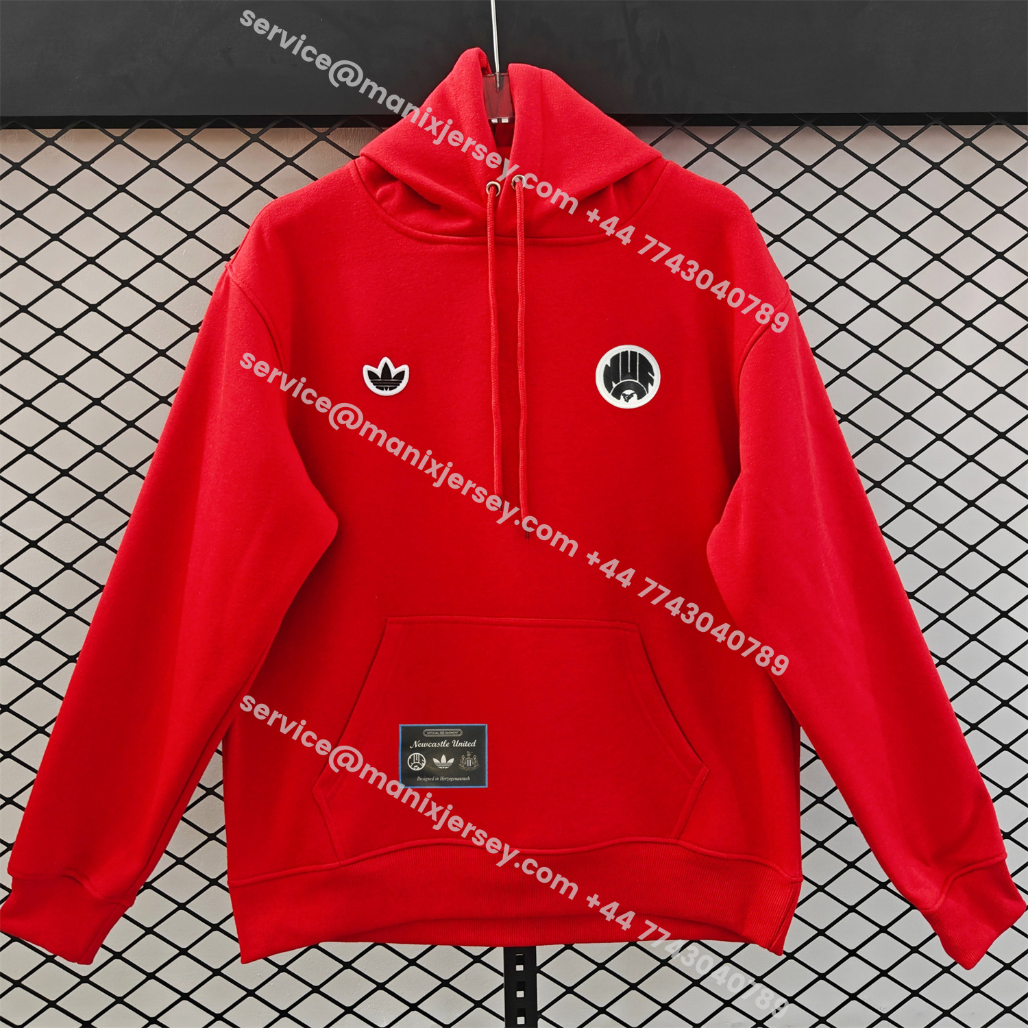 ManixJersey.com | Newcastle United 25-26 Originals Terrace Icon Unisex Pullover Hoodie -Customize Name, Number and Patch | Worldwide Shipping