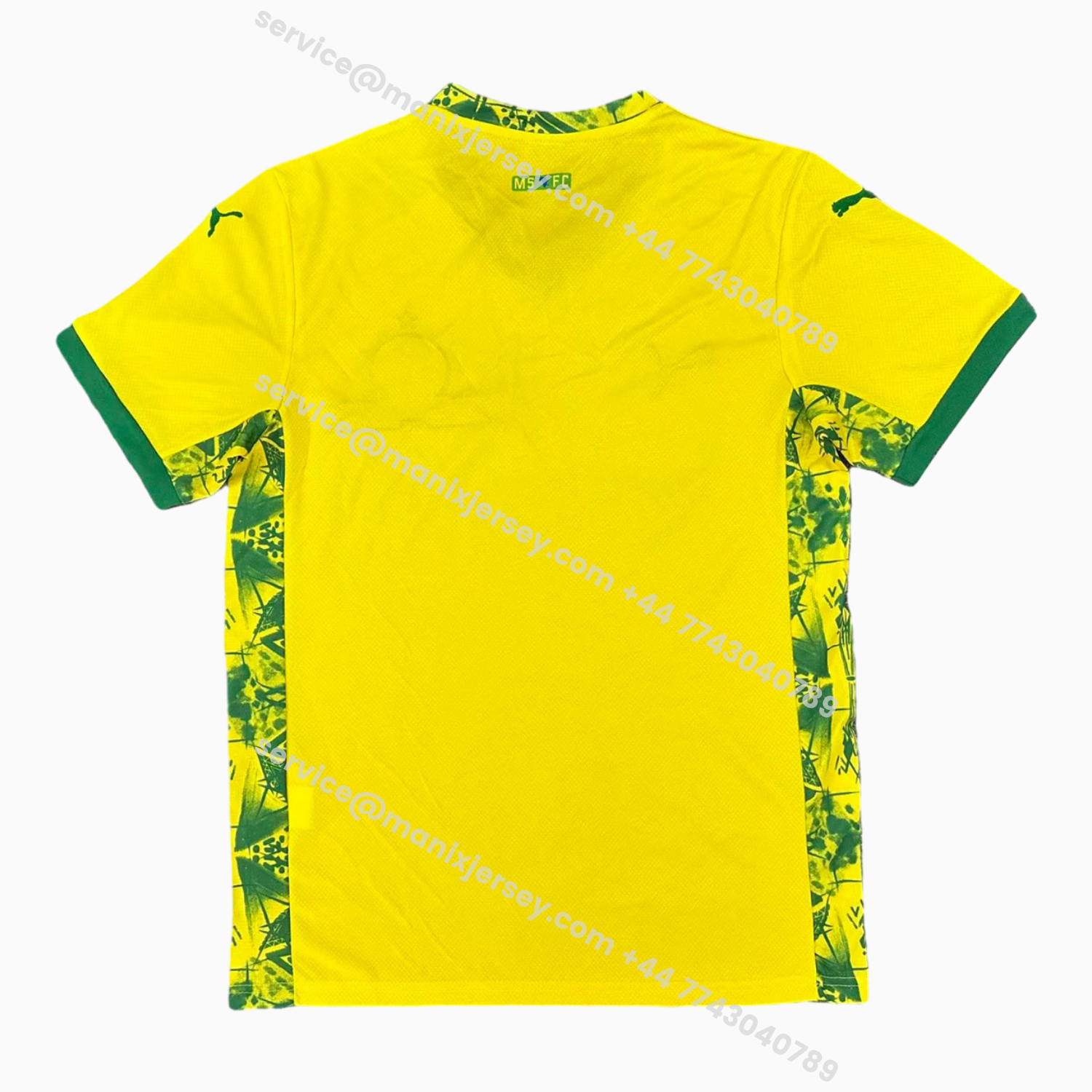 ManixJersey.com | Mamelodi Sundowns 25-26 Home Yellow Jersey - Fans Version -Customize Name, Number and Patch | Worldwide Shipping