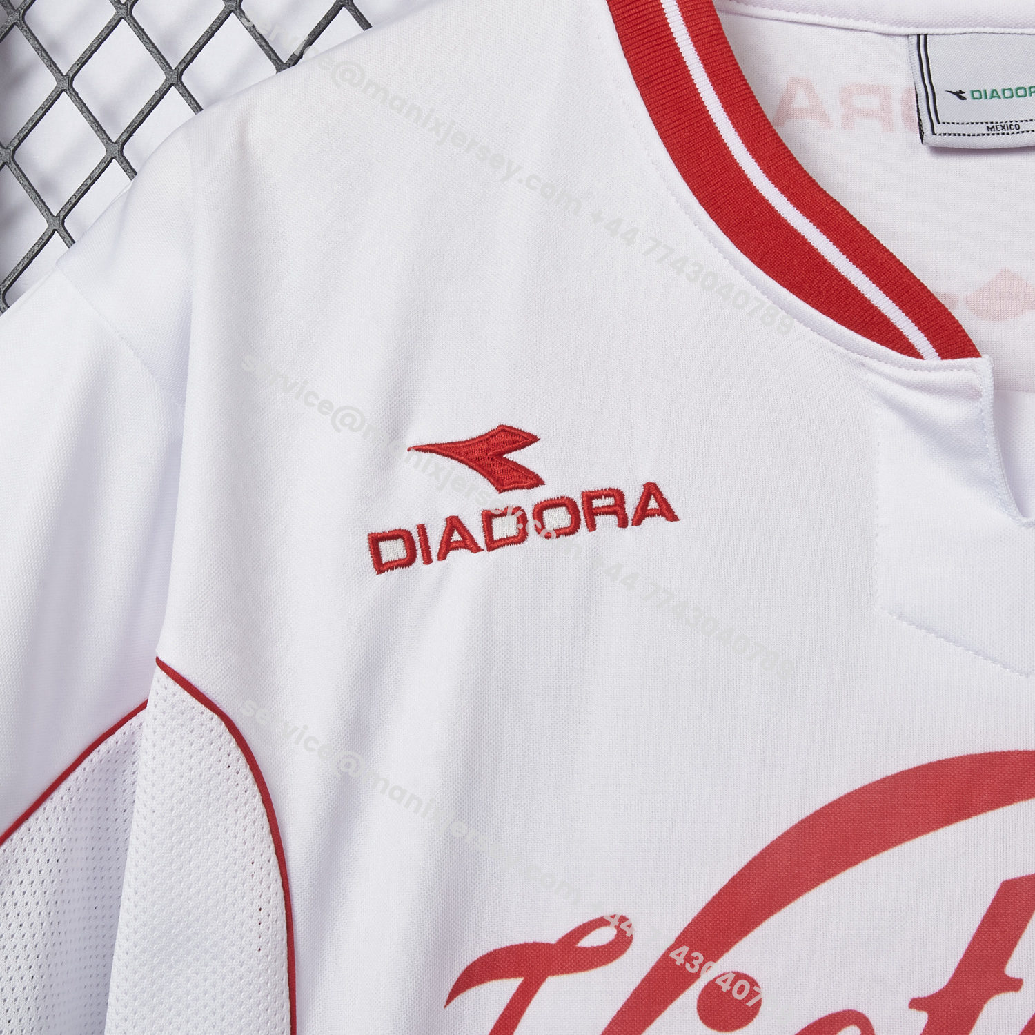 ManixJersey.com | Retro Toluca 1998-99 Away White Jersey -Customize Name, Number and Patch | Worldwide Shipping