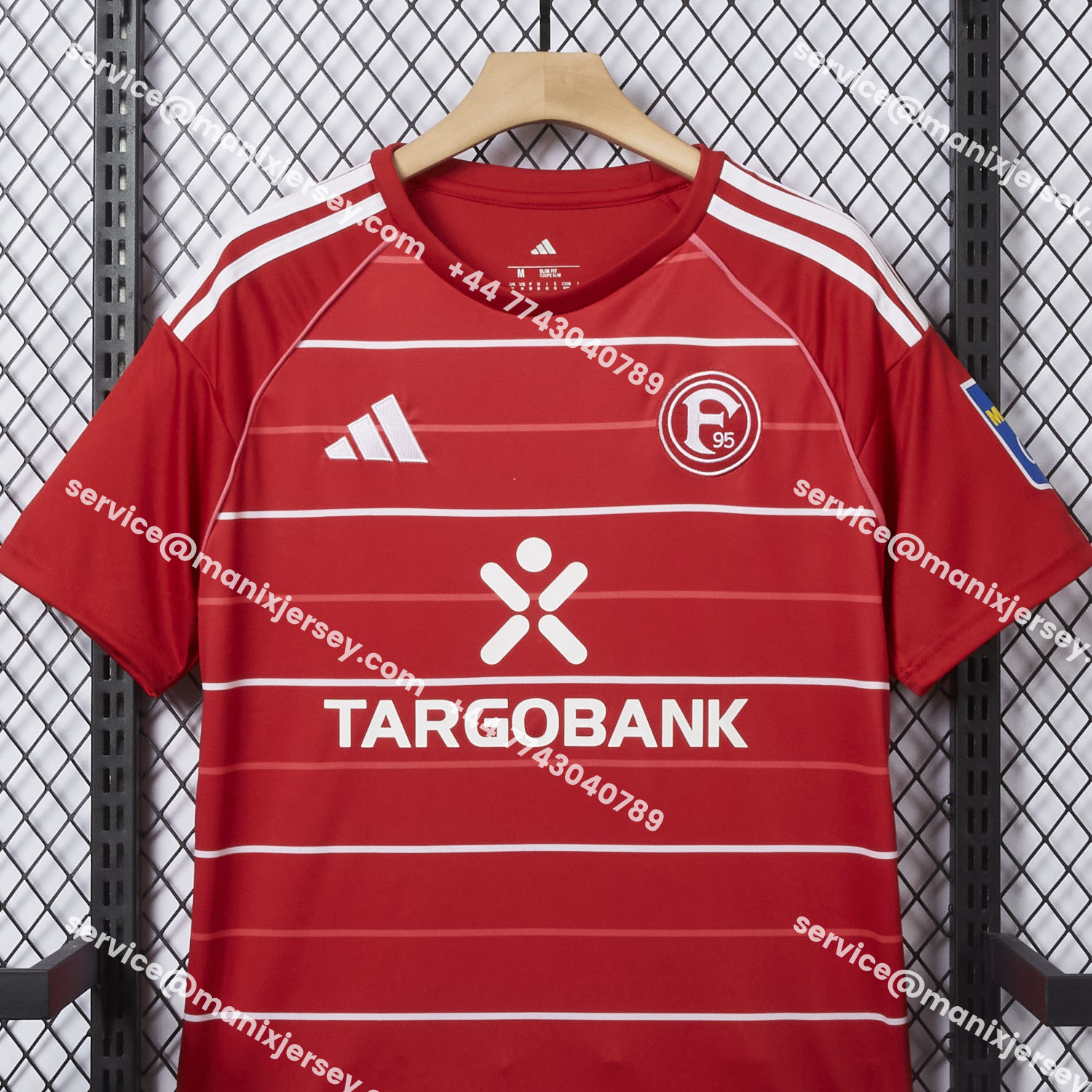 ManixJersey.com | Fortuna Düsseldorf 25-26 Home Jersey - Fans Version -Customize Name, Number and Patch | Worldwide Shipping