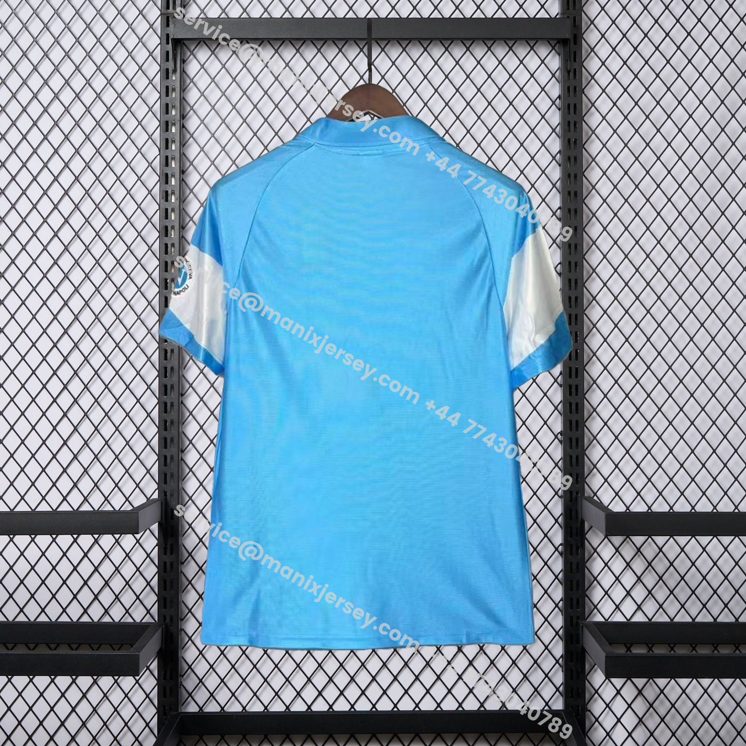 ManixJersey.com | Retro Napoli 1990-91 Home 2 Sky Blue And White Jersey -Customize Name, Number and Patch | Worldwide Shipping
