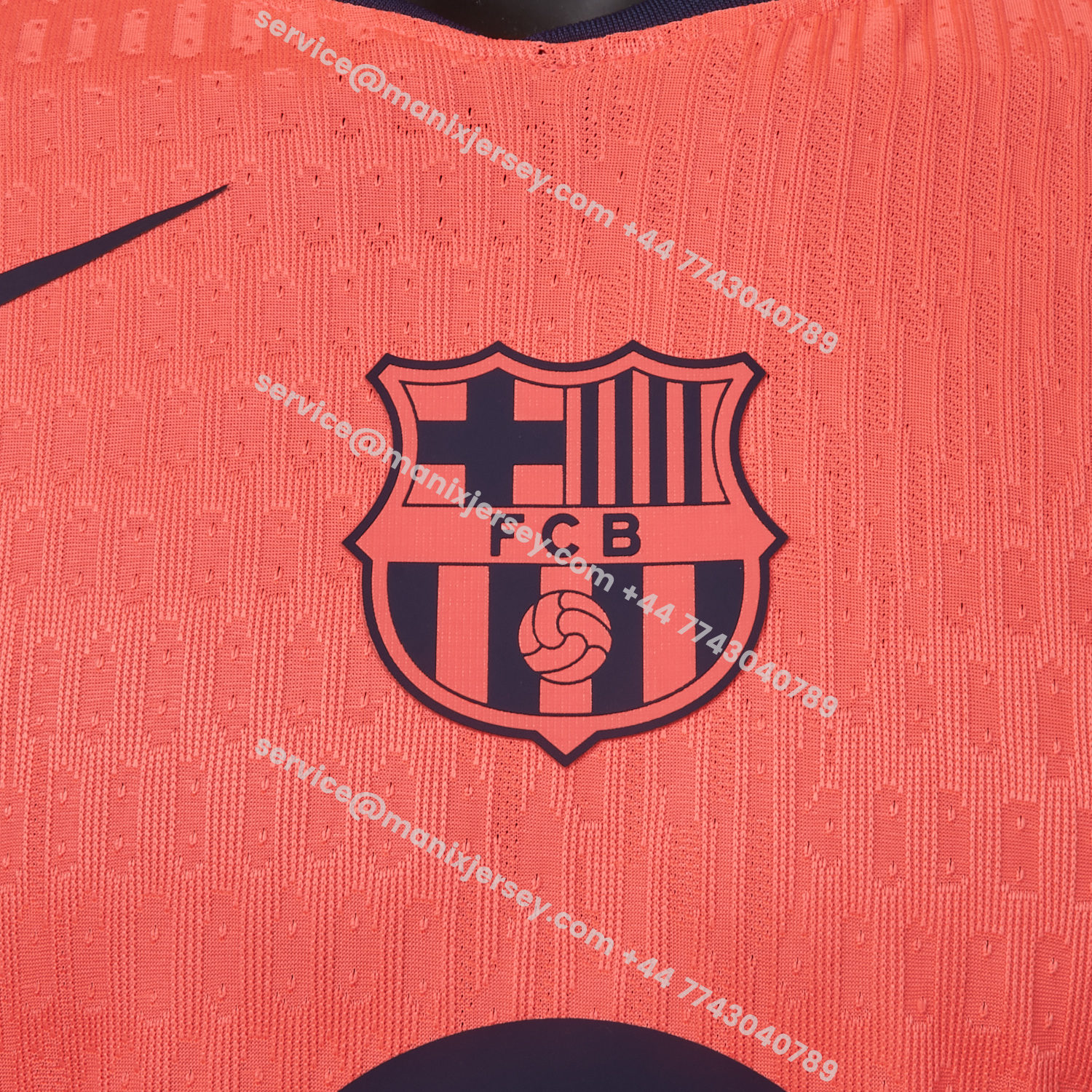 ManixJersey.com | Barcelona 25-26 Third Orange Jersey - Player Version -Customize Name, Number and Patch | Worldwide Shipping