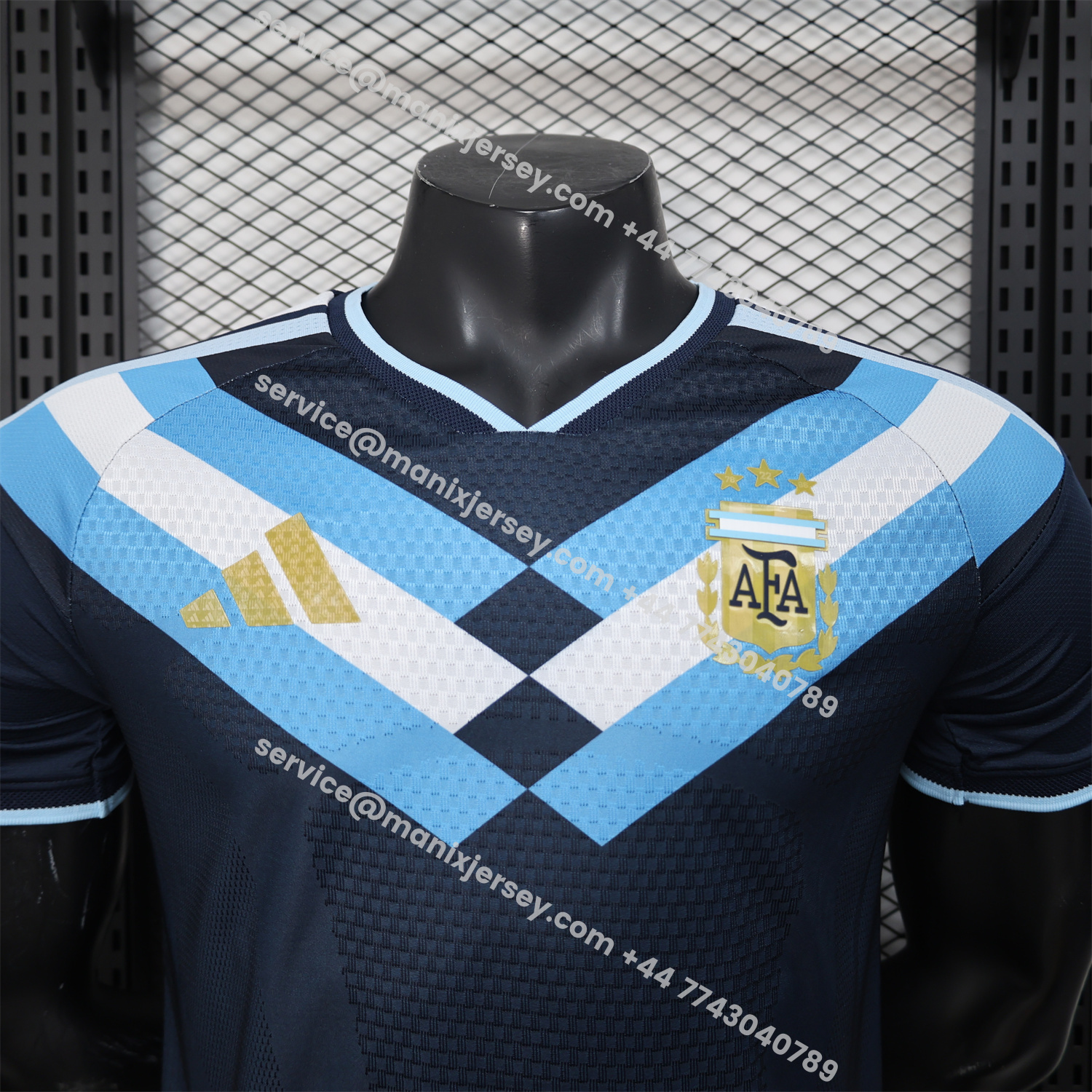 ManixJersey.com | Argentina 2026 Dark Blue Special Jersey - Player Version -Customize Name, Number and Patch | Worldwide Shipping