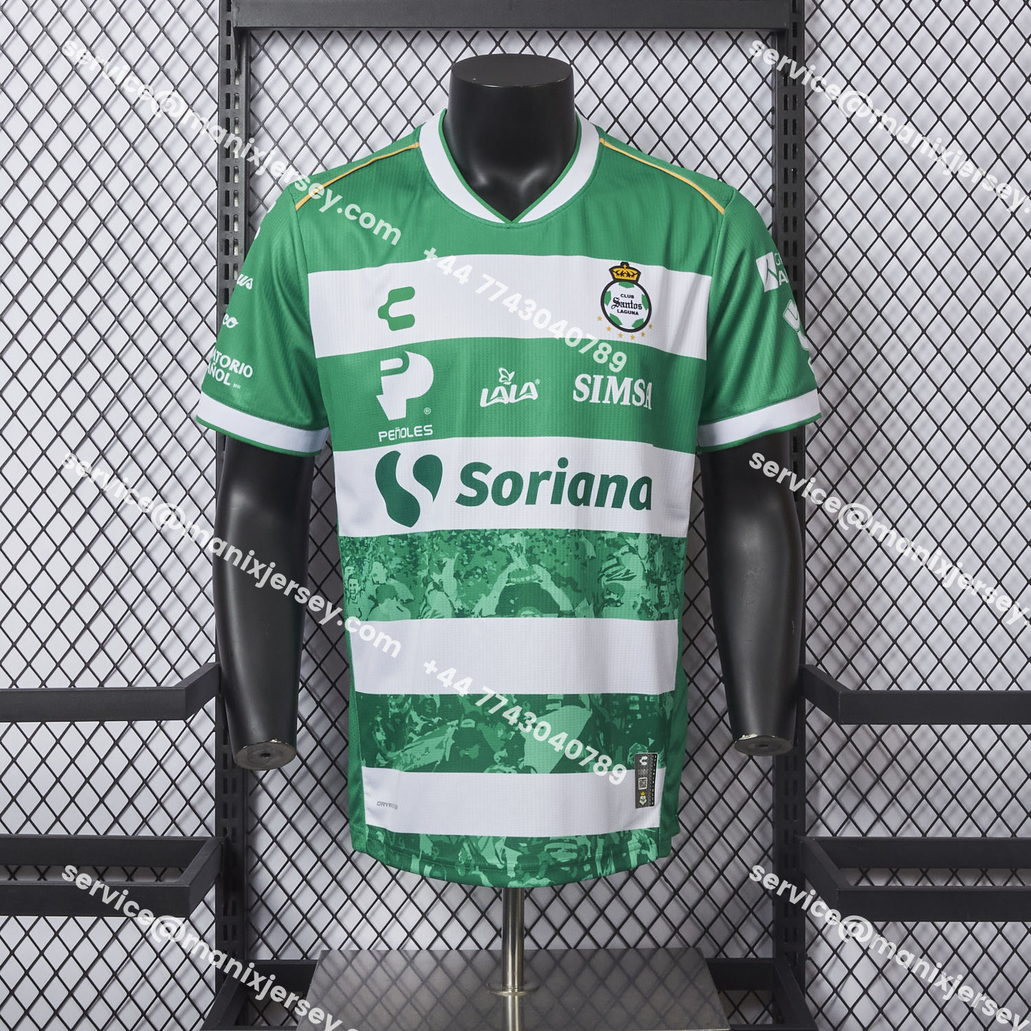 ManixJersey.com | Santos Laguna 25-26 Home Jersey - Player Version -Customize Name, Number and Patch | Worldwide Shipping