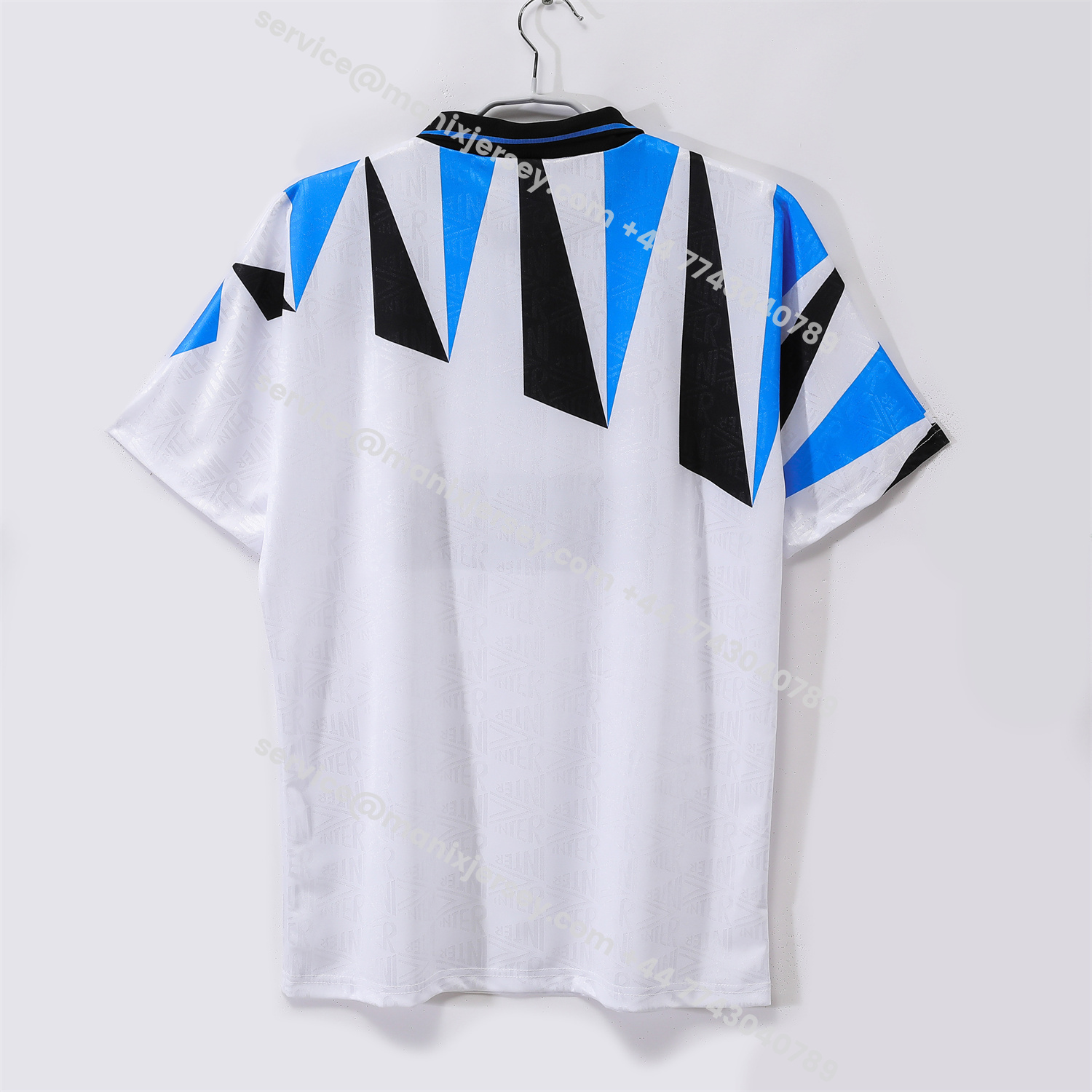 ManixJersey.com | Retro Inter Milan 1992-93 Away Jersey -Customize Name, Number and Patch | Worldwide Shipping