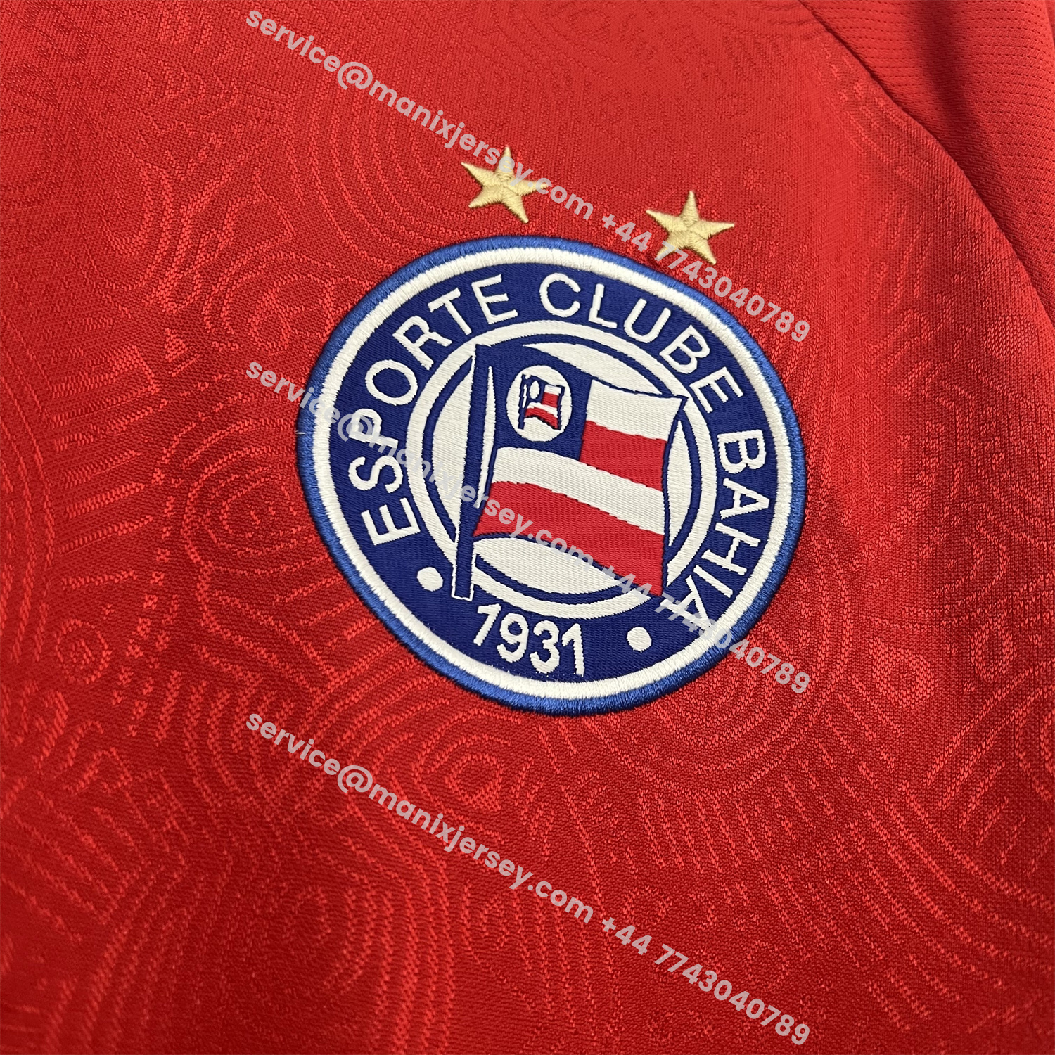 ManixJersey.com | Bahia 25-26 Goalkeeper Red Jersey - Fans Version -Customize Name, Number and Patch | Worldwide Shipping
