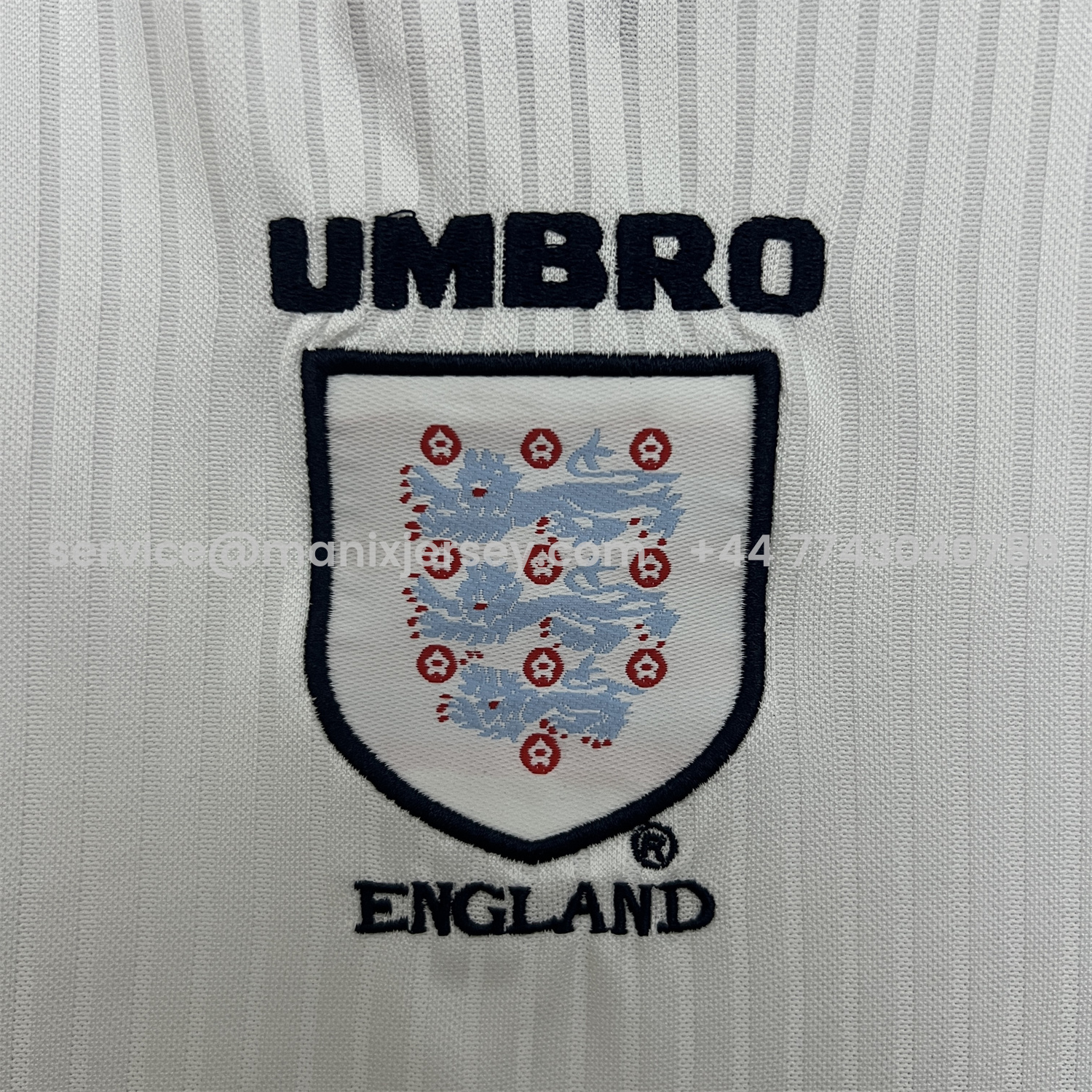 ManixJersey.com | Retro England 1998 Home Kids Kit -Customize Name, Number and Patch | Worldwide Shipping
