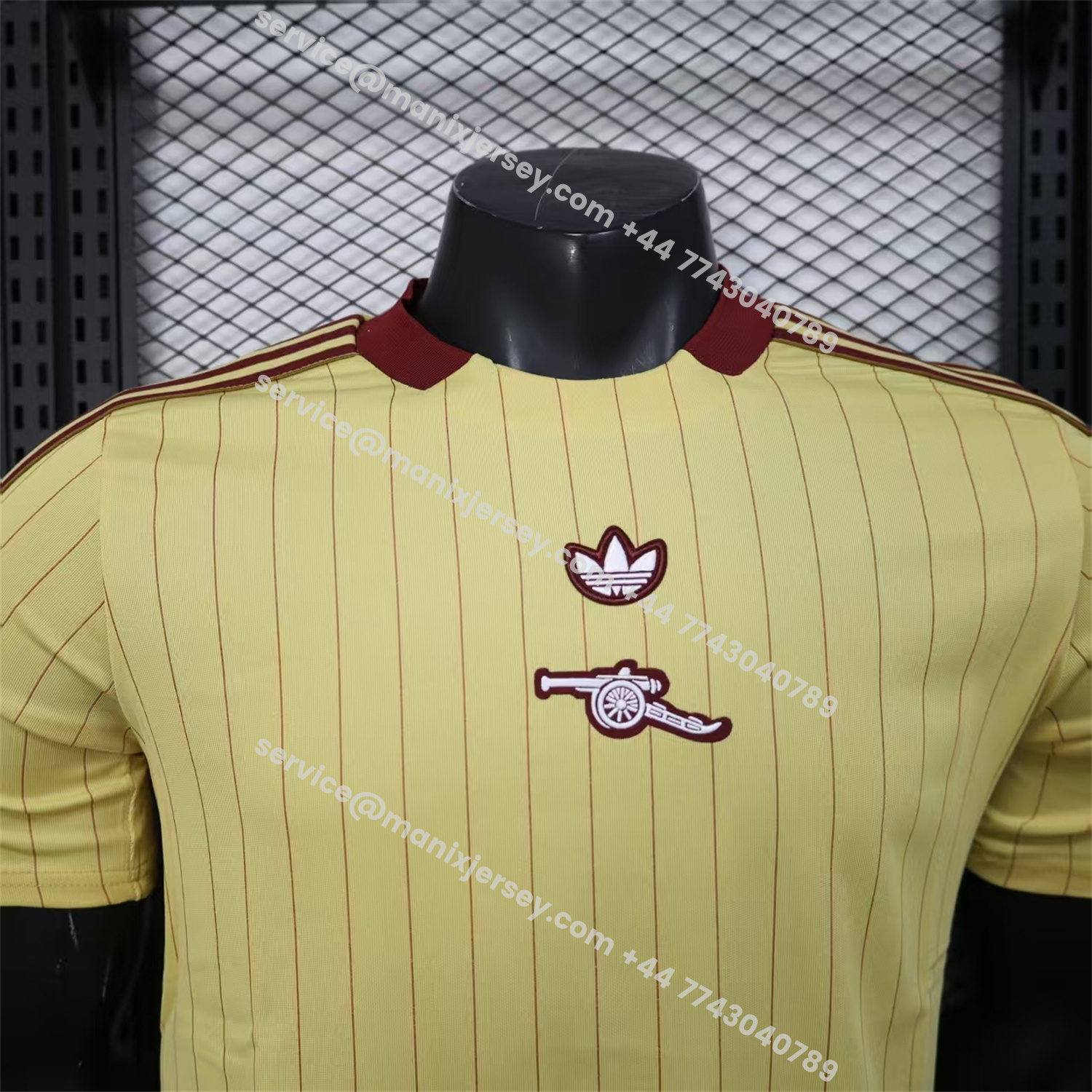 ManixJersey.com | Arsenal 25-26 Trefoil Yellow Travel Jersey - Player Version -Customize Name, Number and Patch | Worldwide Shipping