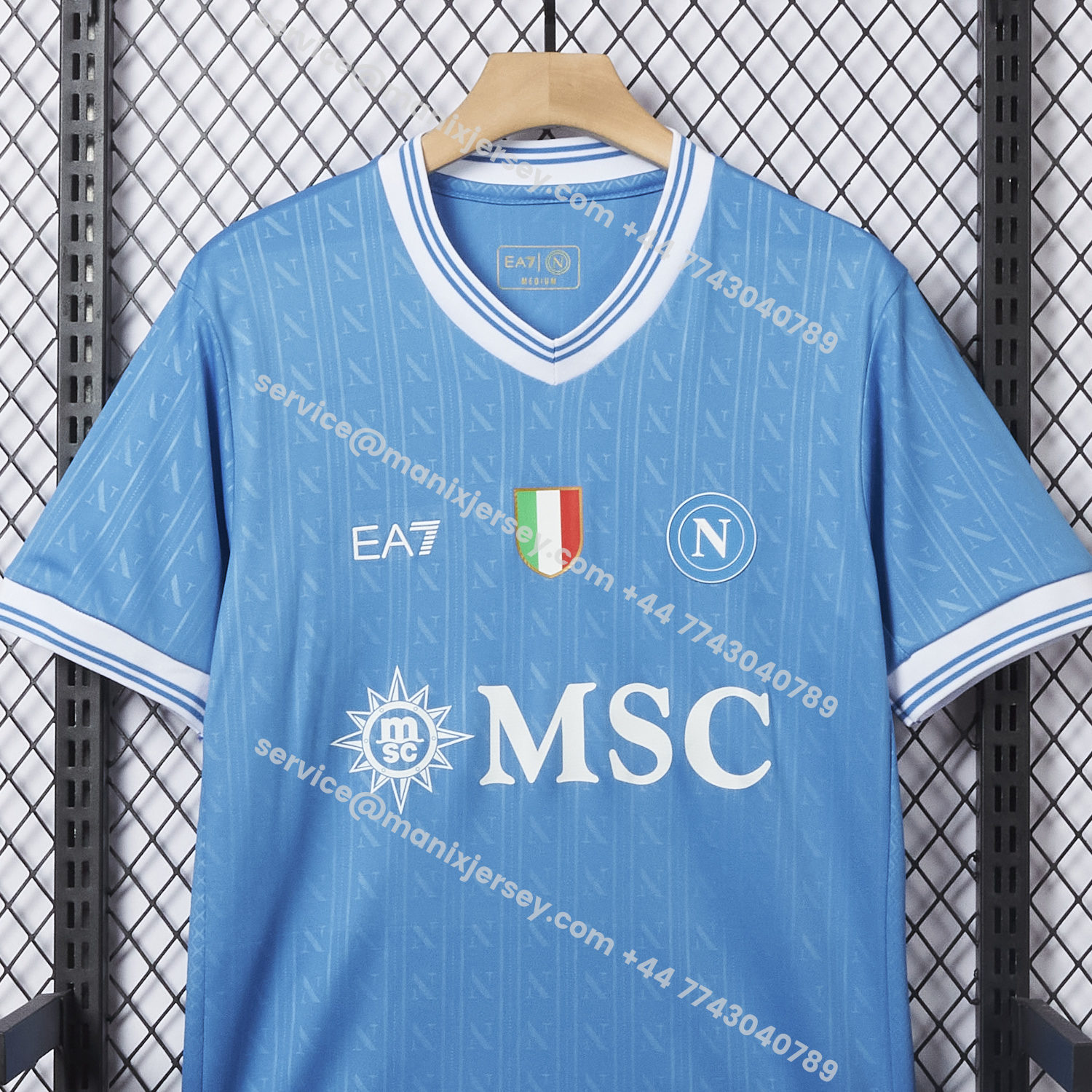 ManixJersey.com | Napoli 25-26 European Home Blue Jersey - Fans Version -Customize Name, Number and Patch | Worldwide Shipping