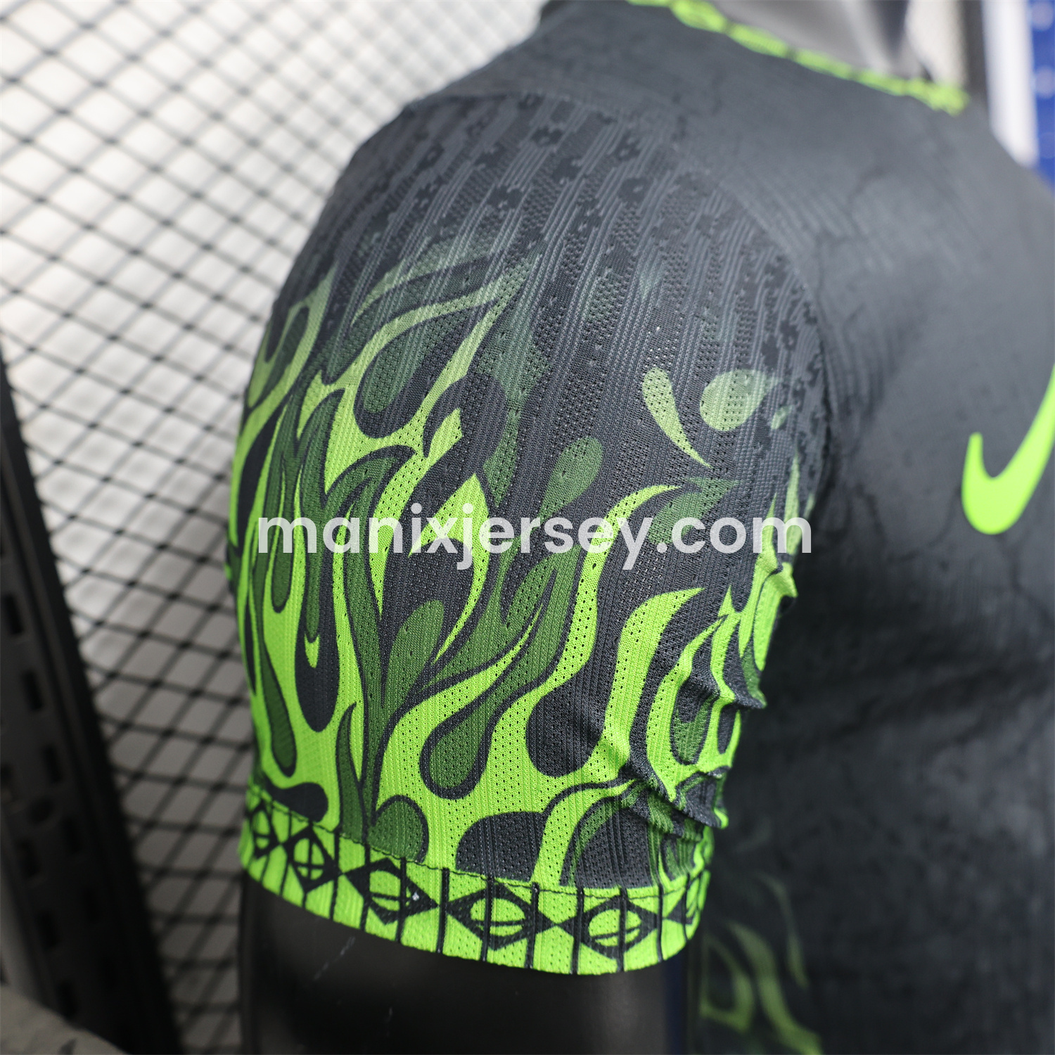 ManixJersey.com | Brazil 2025 Green Fire Black Special Edition Jersey - Player Version -Customize Name, Number and Patch | Worldwide Shipping