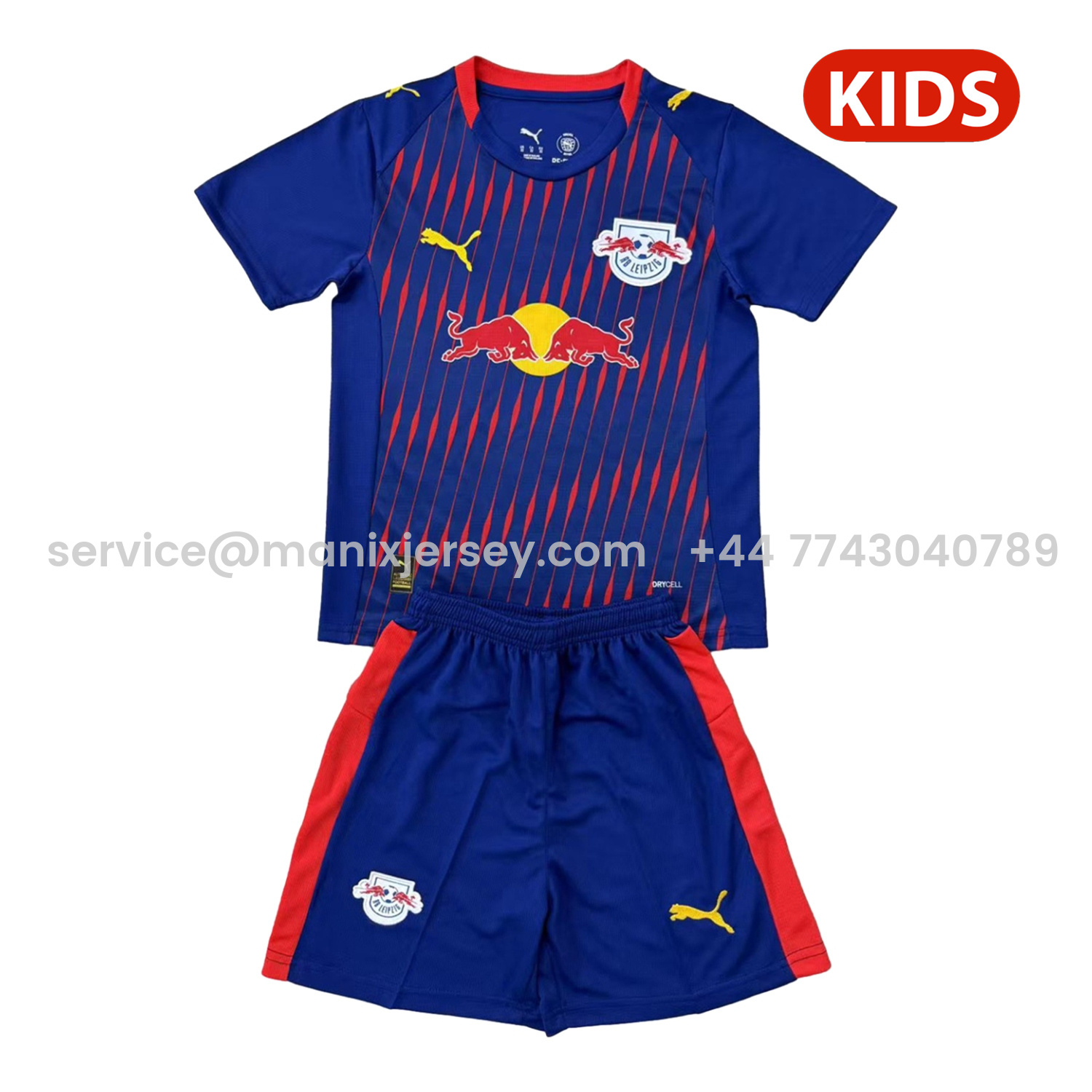 ManixJersey.com | RB Leipzig 25-26 Away Kids Kit -Customize Name, Number and Patch | Worldwide Shipping