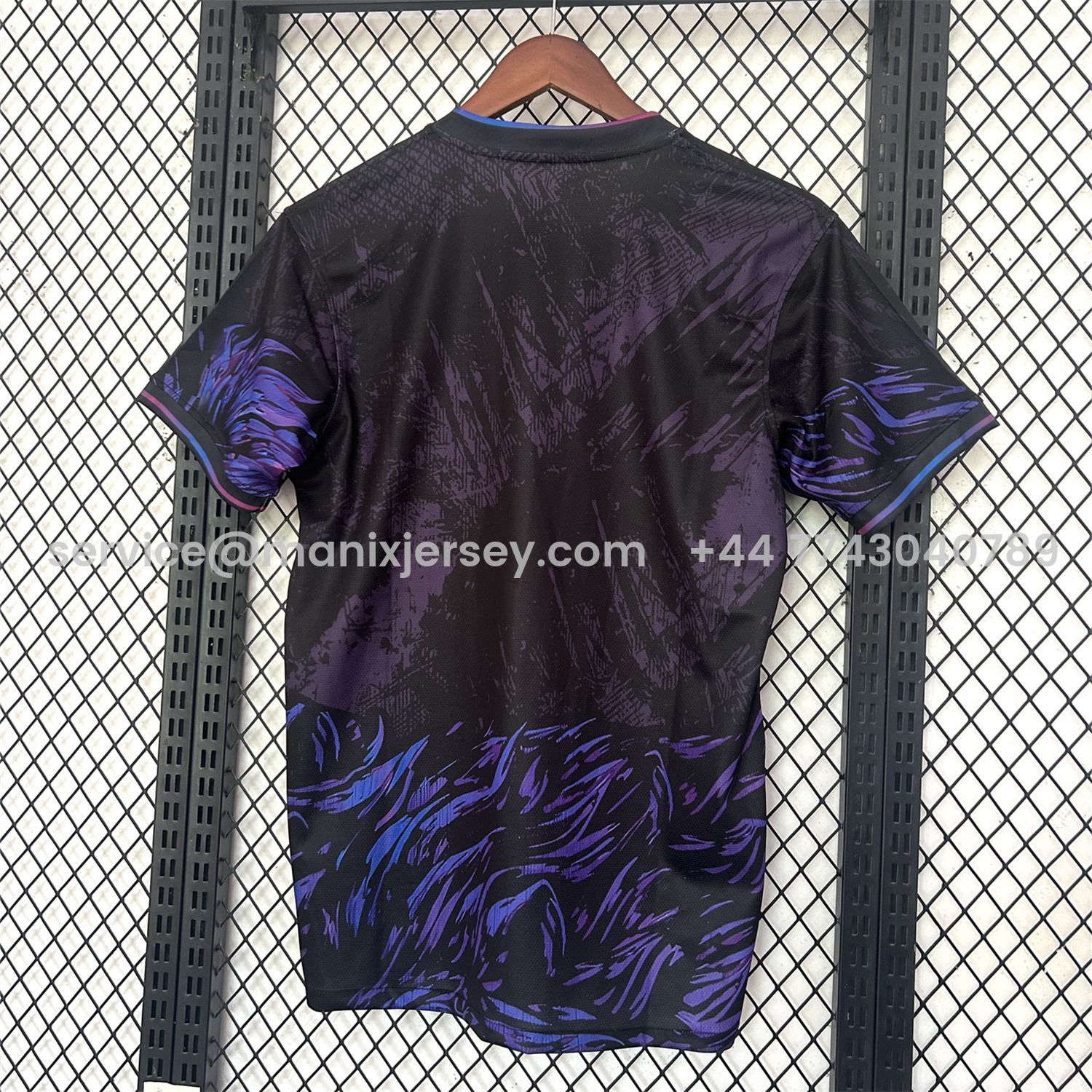 ManixJersey.com | Barcelona 25-26 Purple Lion Black Jersey - Fans Version -Customize Name, Number and Patch | Worldwide Shipping