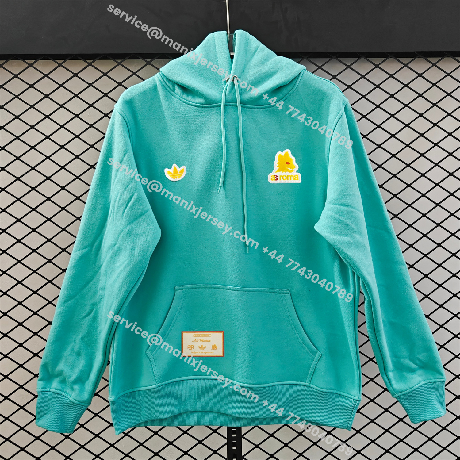 ManixJersey.com | AS Roma 25-26 Originals Terrace Icon Unisex Pullover Hoodie -Customize Name, Number and Patch | Worldwide Shipping