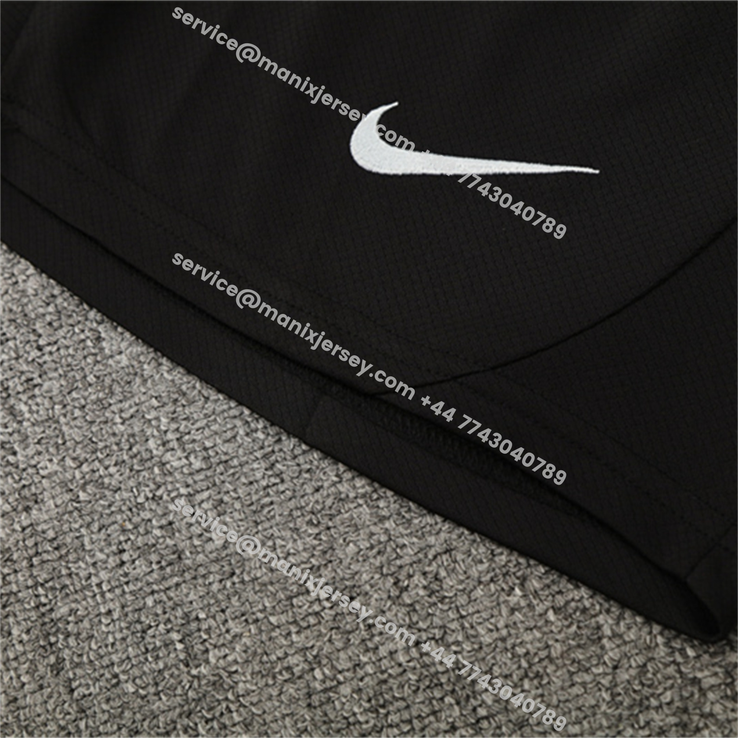 ManixJersey.com | C.H.E.L.S.E.A 25-26 Short-Sleeve Training Set - Black Top & Black Shorts -Customize Name, Number and Patch | Worldwide Shipping