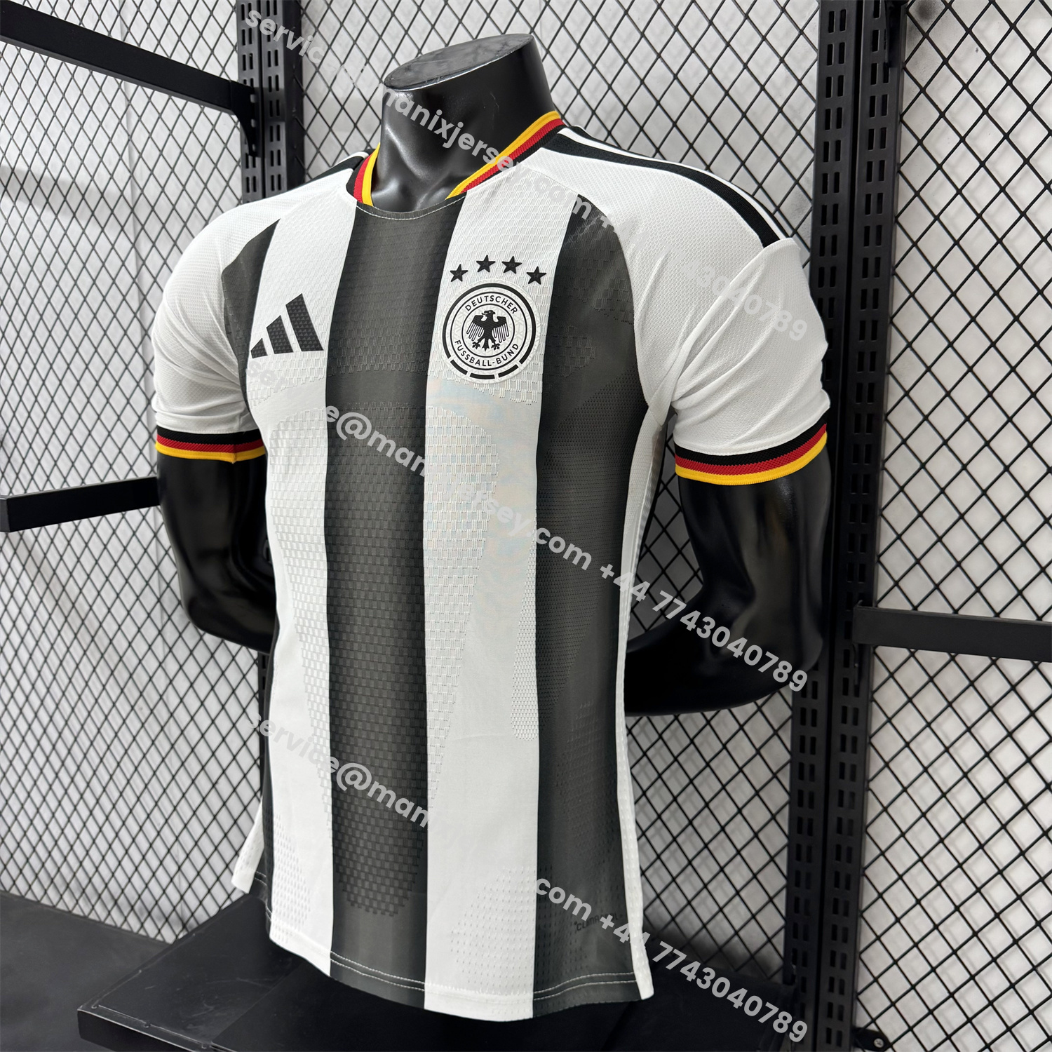 ManixJersey.com | Germany 2026 Black And White Special Jersey - Player Version -Customize Name, Number and Patch | Worldwide Shipping