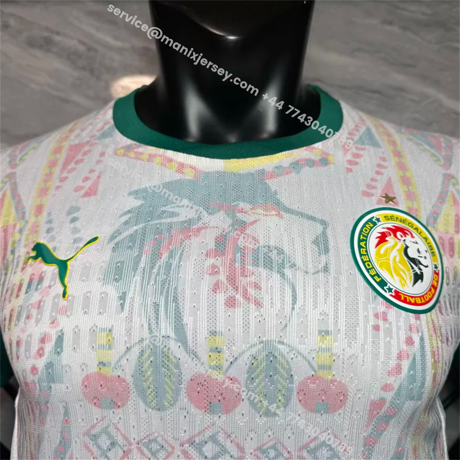 ManixJersey.com | Senegal 25-26 Home White Jersey - Player Version -Customize Name, Number and Patch | Worldwide Shipping
