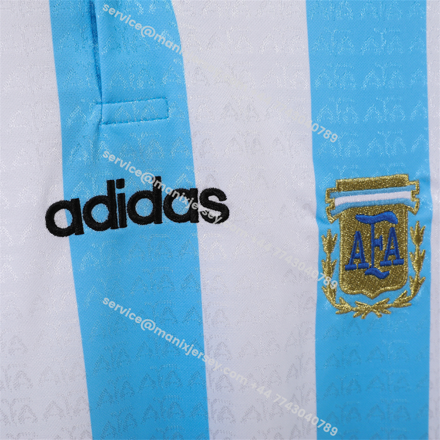 ManixJersey.com | Retro Argentina 1994 Home Jersey -Customize Name, Number and Patch | Worldwide Shipping