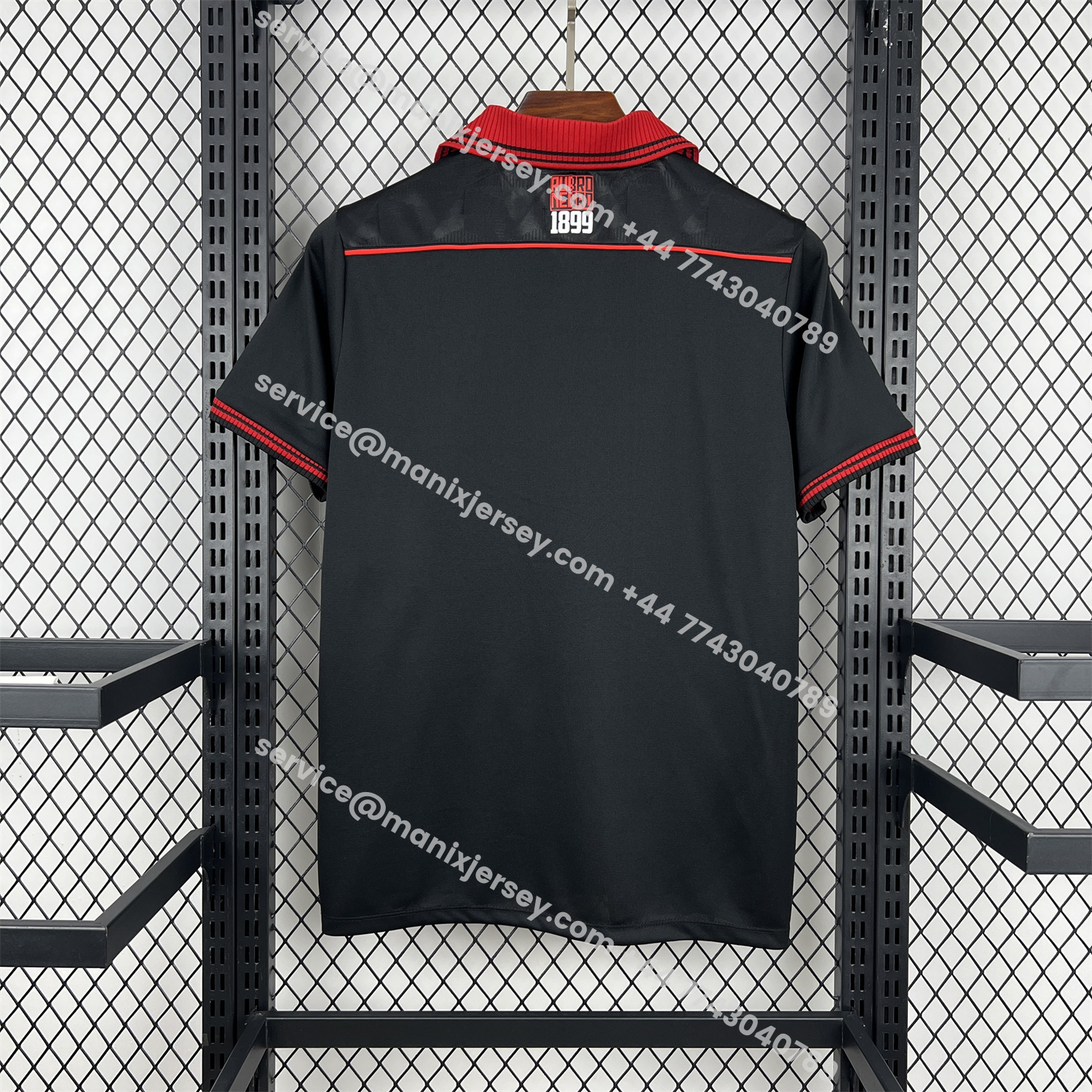 ManixJersey.com | Esporte Clube Vitória 25-26 Third Unsponsored Black Polo Jersey - Fans Version -Customize Name, Number and Patch | Worldwide Shipping