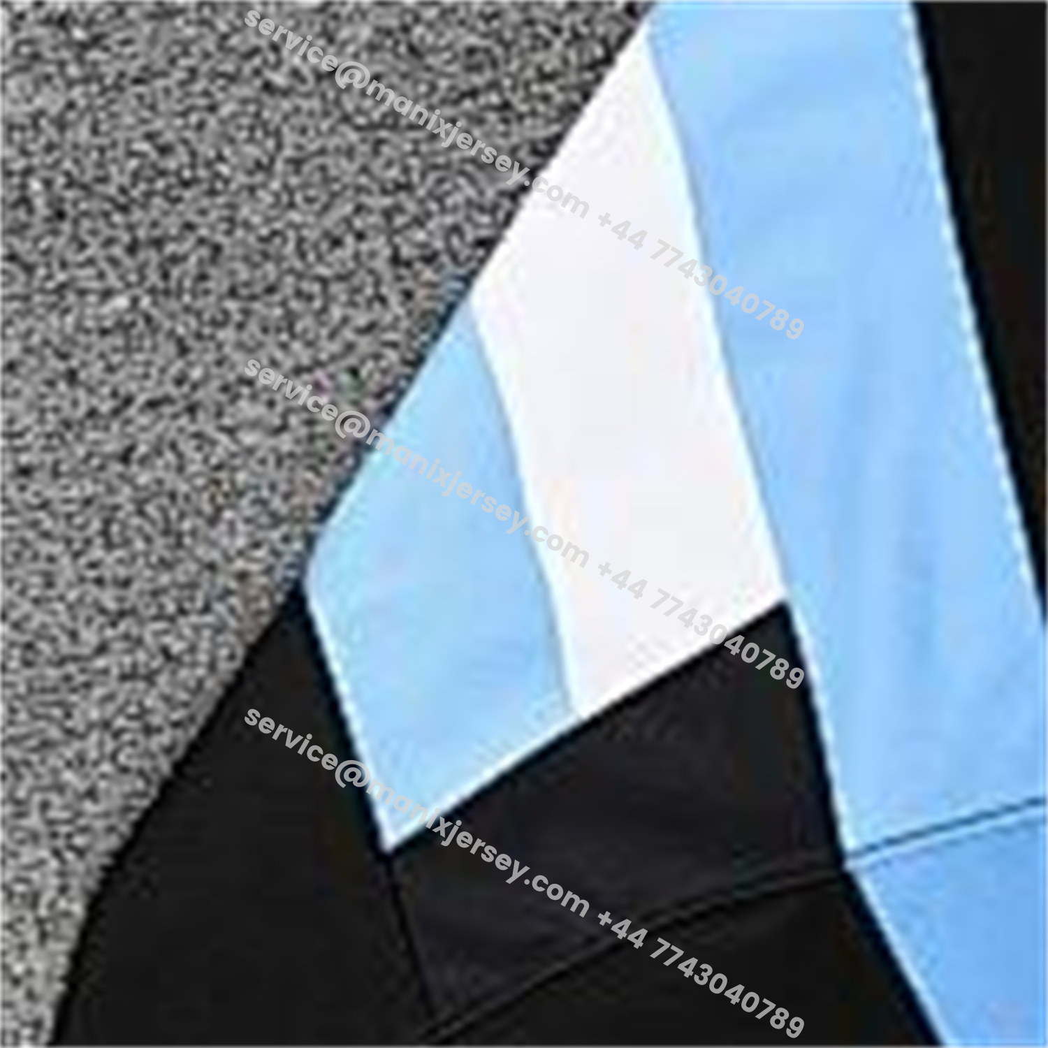 ManixJersey.com | Argentina 25-26 Short-Sleeve Training Set - Blue Stripes Black Top & Black Shorts -Customize Name, Number and Patch | Worldwide Shipping