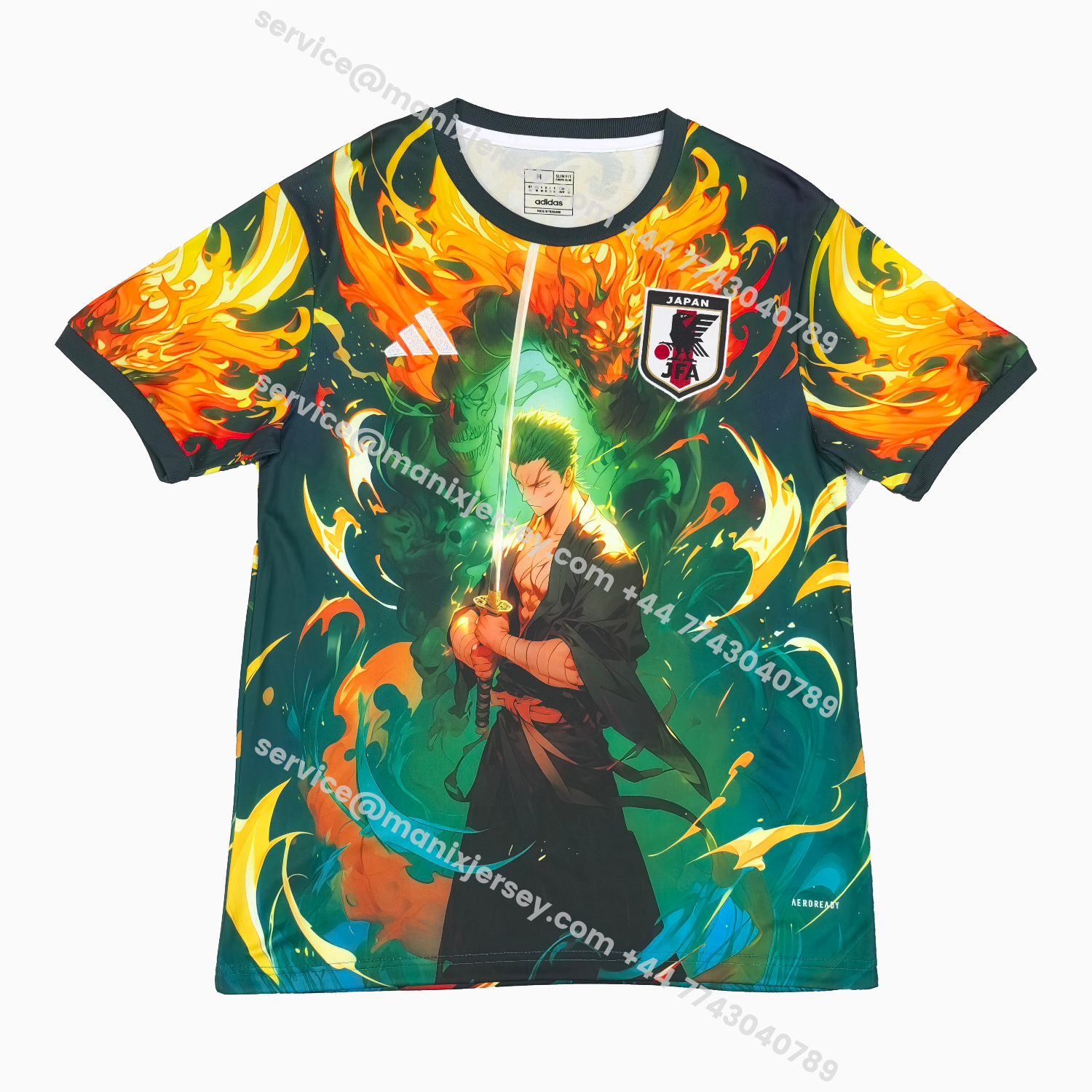 ManixJersey.com | Japan 25-26 Sauron Green Fire Special Jersey - Fans Version -Customize Name, Number and Patch | Worldwide Shipping